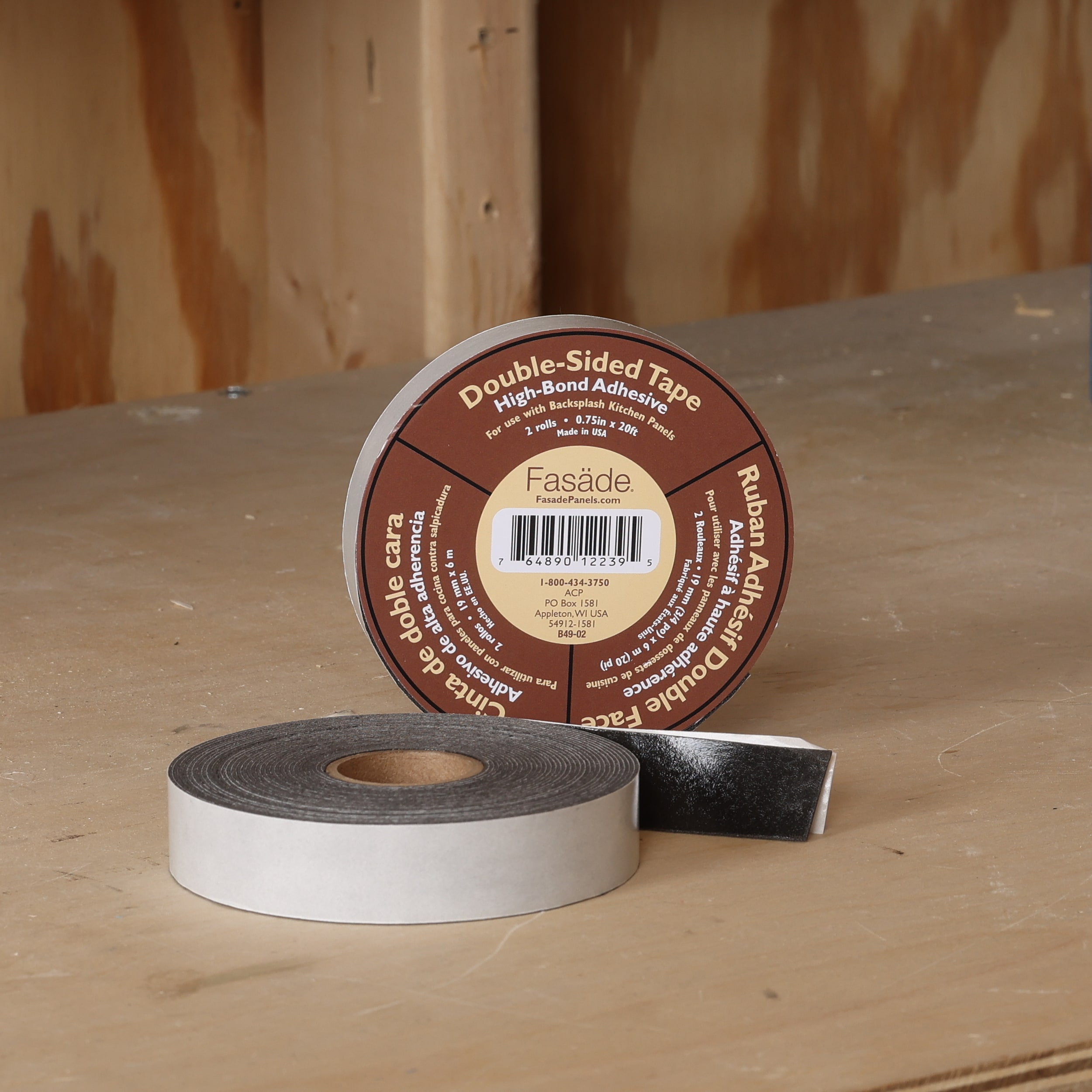 Fasade 2-Pack 0.75-in x 20-ft Double-Sided Tape in the Double-Sided  Mounting Tape department at