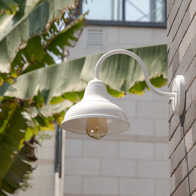 Light 9 44 In White Outdoor Wall