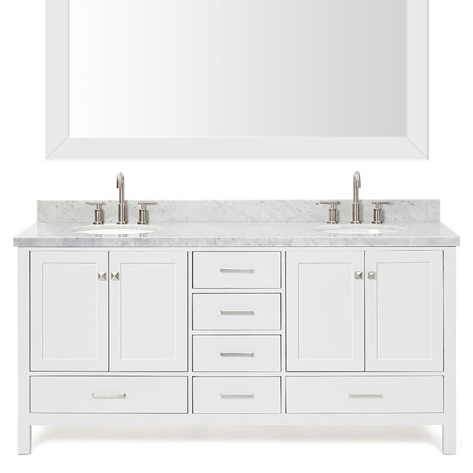 Double Sink Bathroom Vanity, Mirror Size For Double Sink Vanity