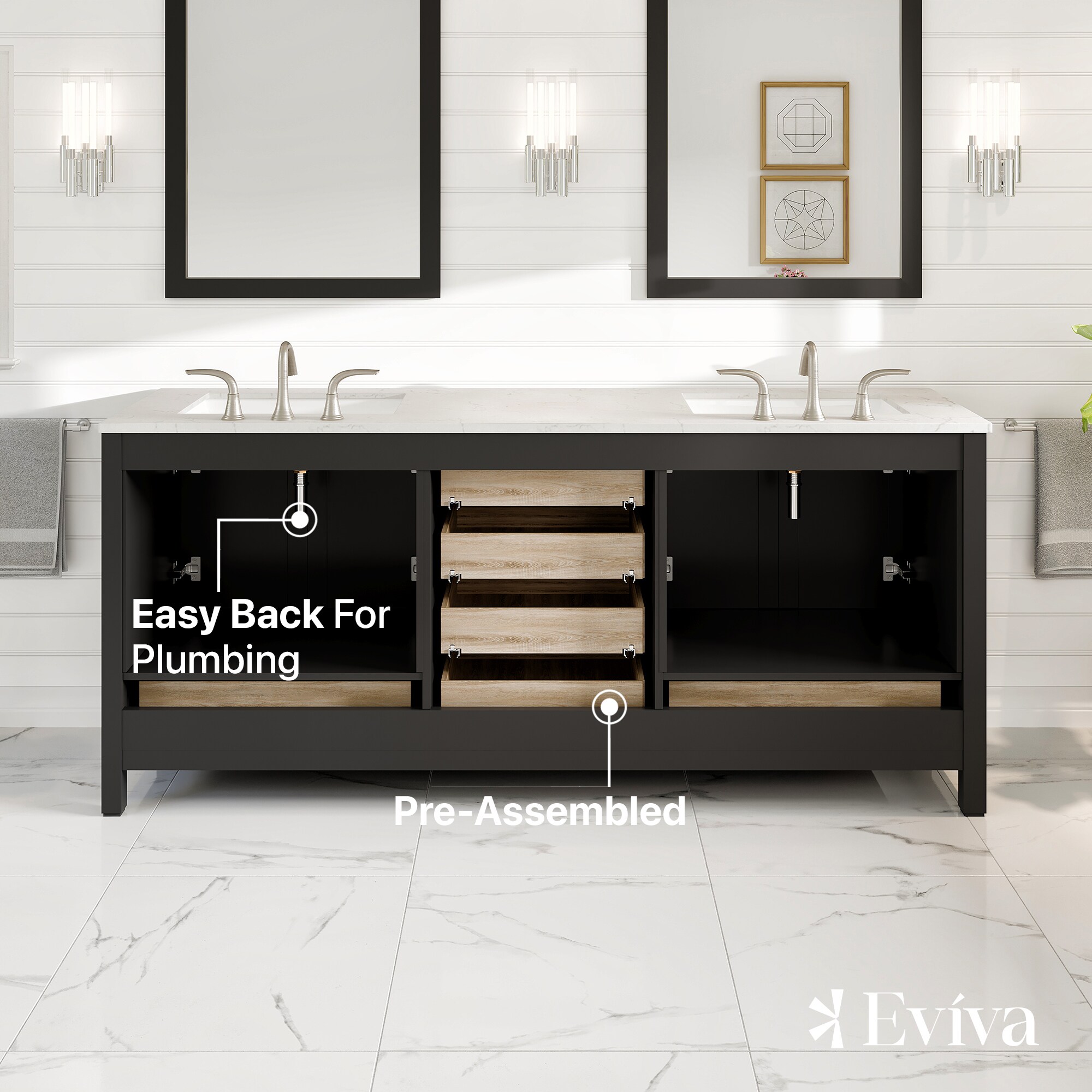 Eviva EVVN412-78ES-Q Bath-Vanity-Combo - View #6
