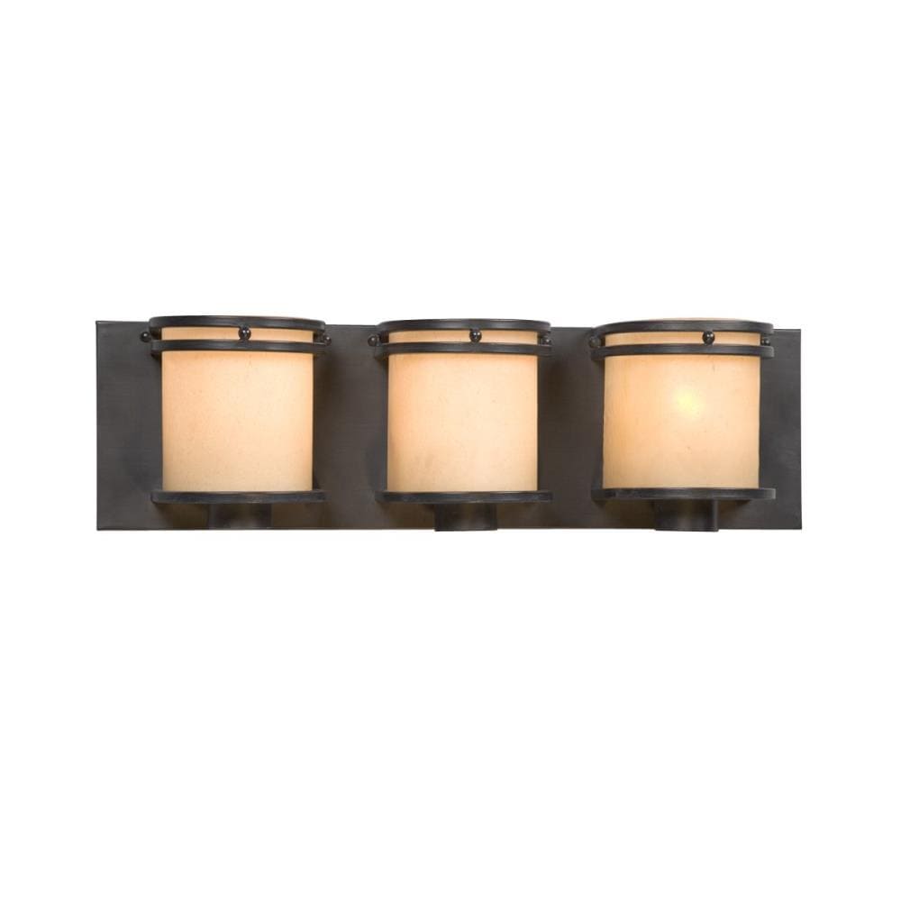 Galaxy Lighting 700923CBK Madison 20.25-in 3-Light Charcoal Black Transitional Vanity Light