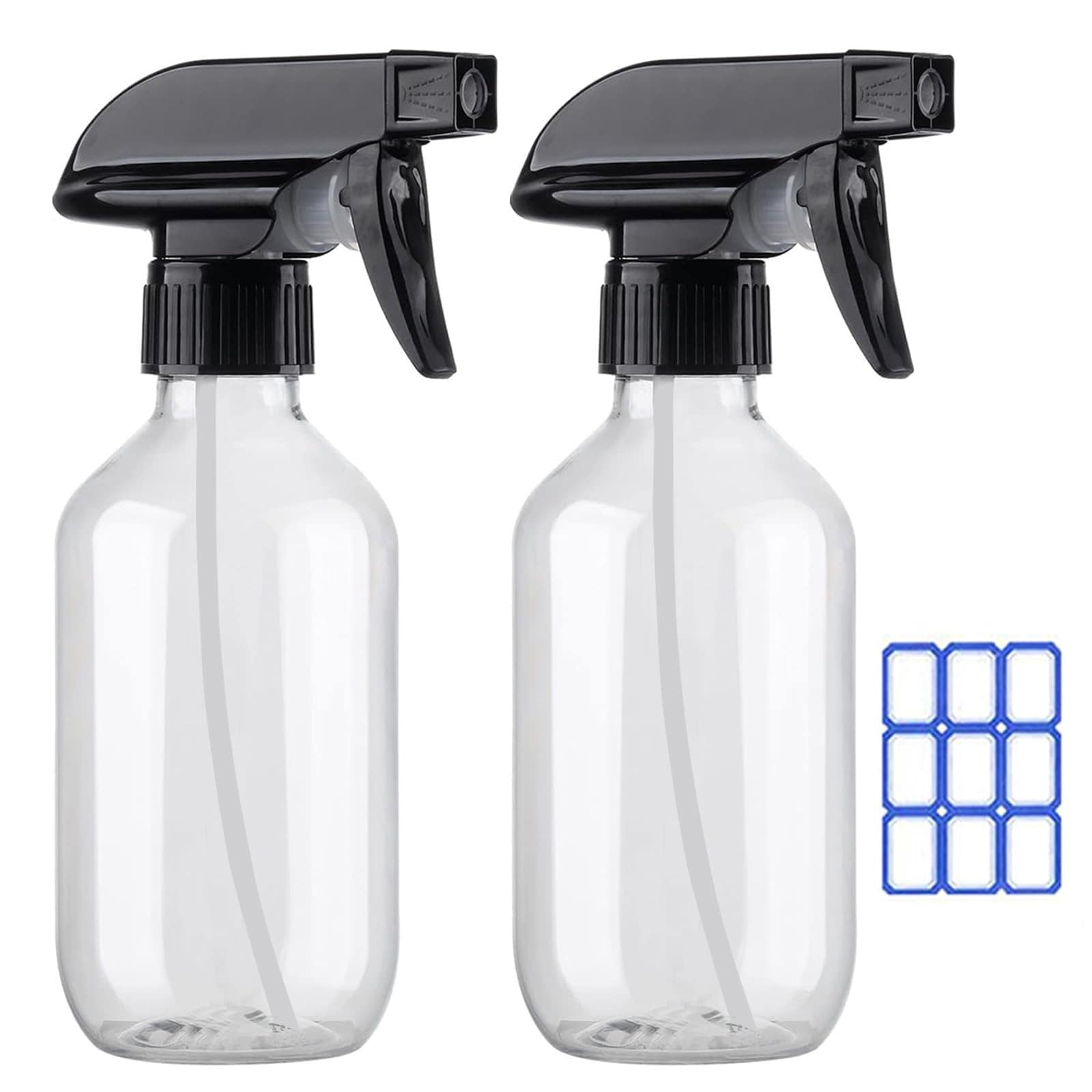 ITOPFOX  Plastic Spray Bottle 10oz 300ml Adjustable Nozzle Mist and Stream BPA Free No Leak Easy Grip for Plants Hair Cleaning Kitchen