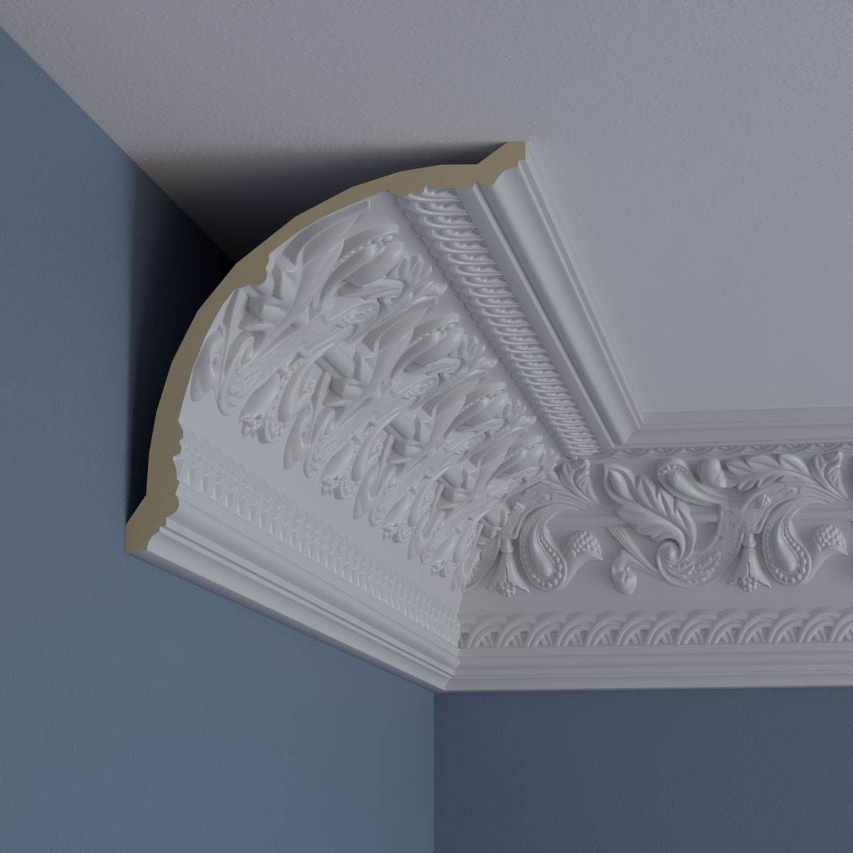 Ekena Millwork MLD07X07X09KI-CASE-2 Crown-Moulding - View #9