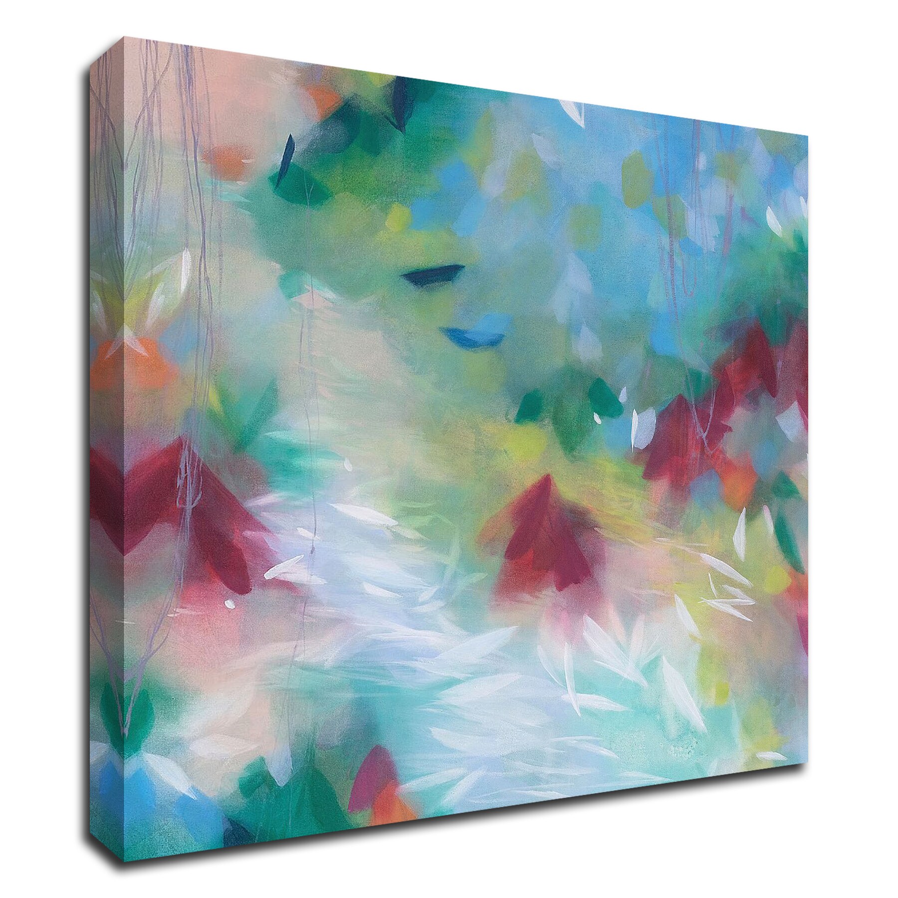 Tangletown Fine Art 8S1777DC-2424 Love Is Grand No. 1 Elisa Sheehan 24-in H x 24-in W Abstract Print on Canvas