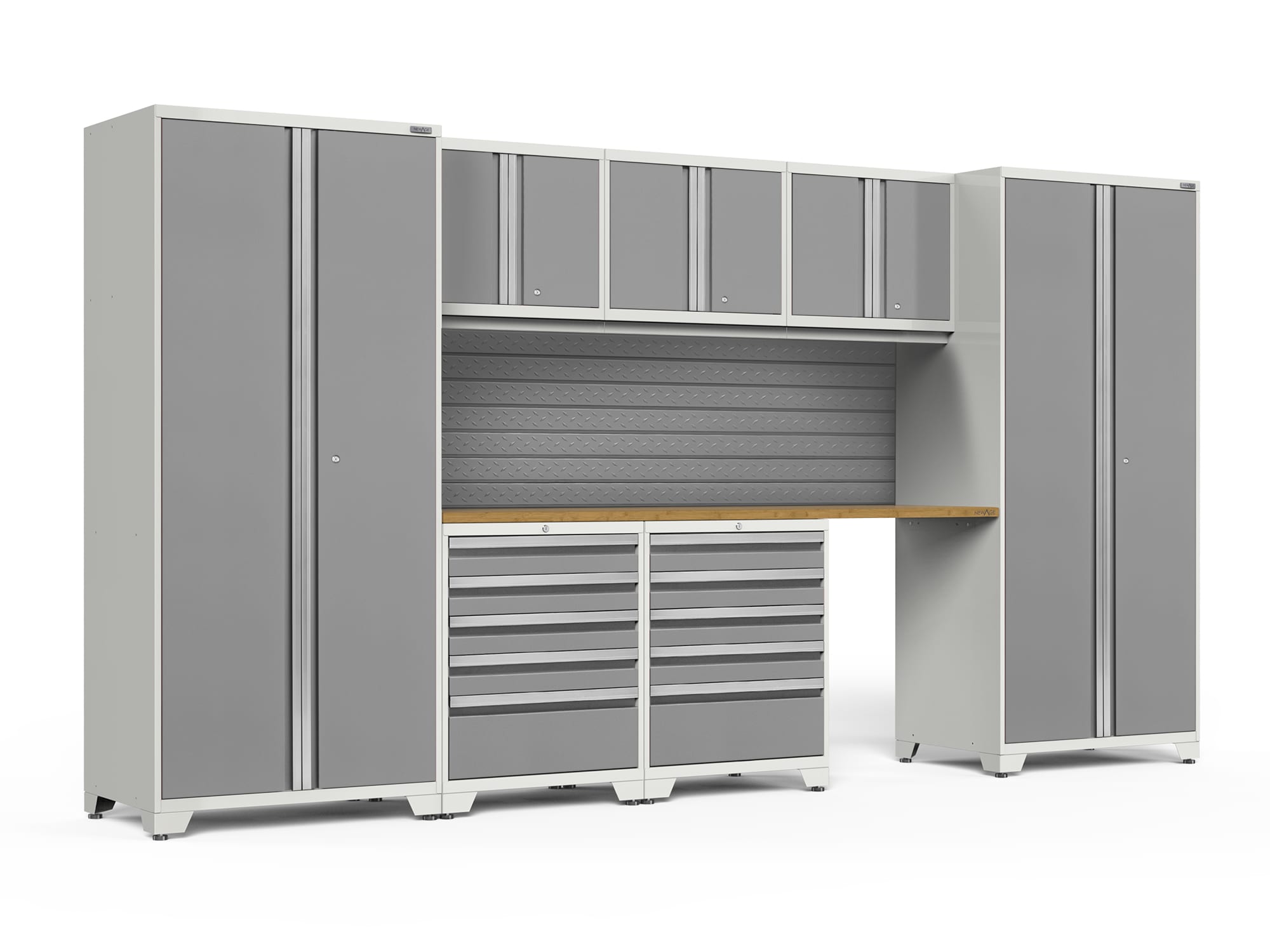 NewAge Products White Garage Storage Systems at