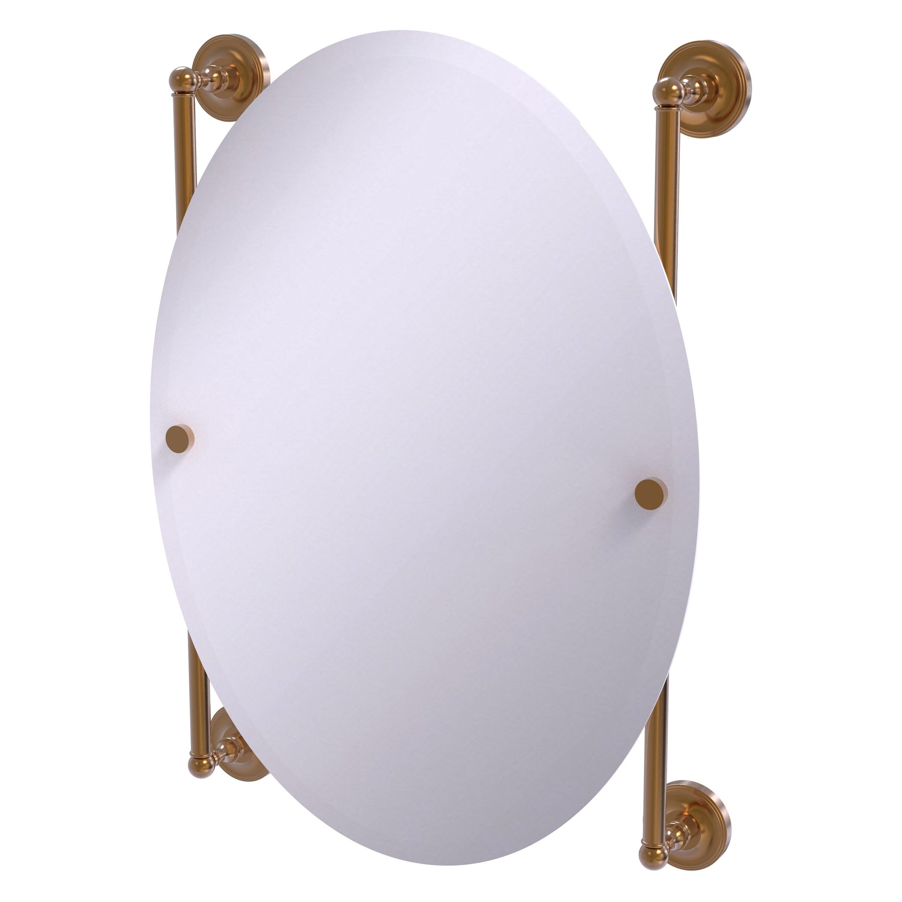 Allied Brass PR-27-91-BBR Prestige Regal 21-Inches x 29-Inches Beveled Frameless Oval Bathroom Vanity Mirror ( Brushed Bronze )