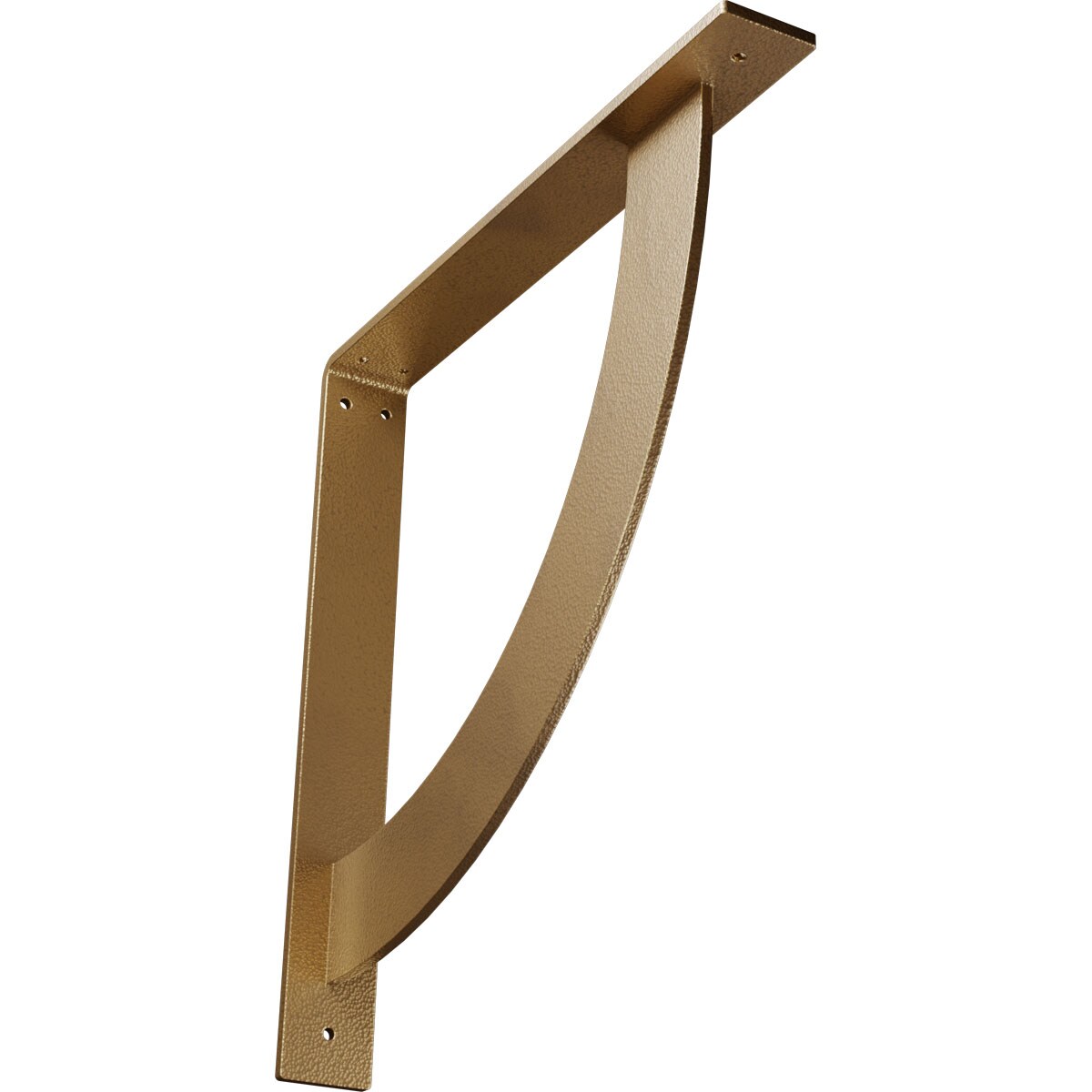 Ekena Millwork BKTM02X16X16BUHGO Bulwark 16-in x 2-in x 16-in Gold Steel Countertop support bracket