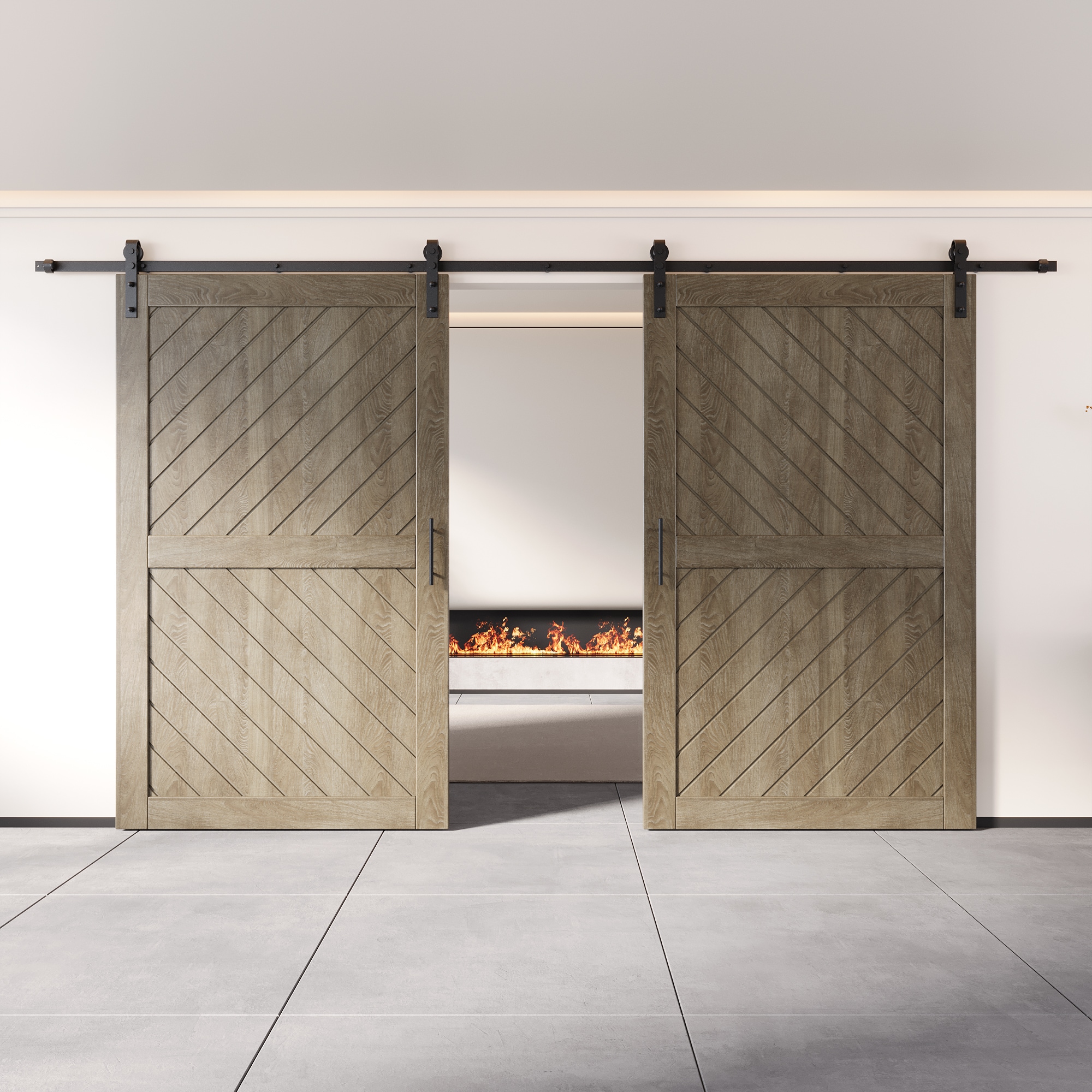 HOMACER YT2H216C-XT3-4880-GR Barn-Doors - View #8