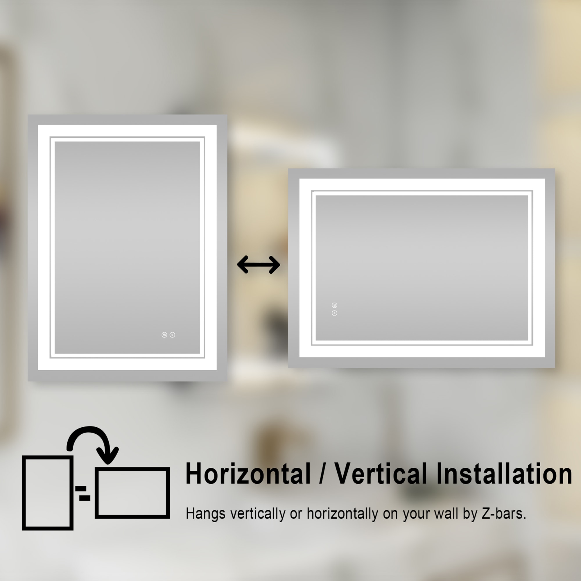 WELLFOR WB#EMI-04A-2432 Framed-Bath-Mirrors - View #4