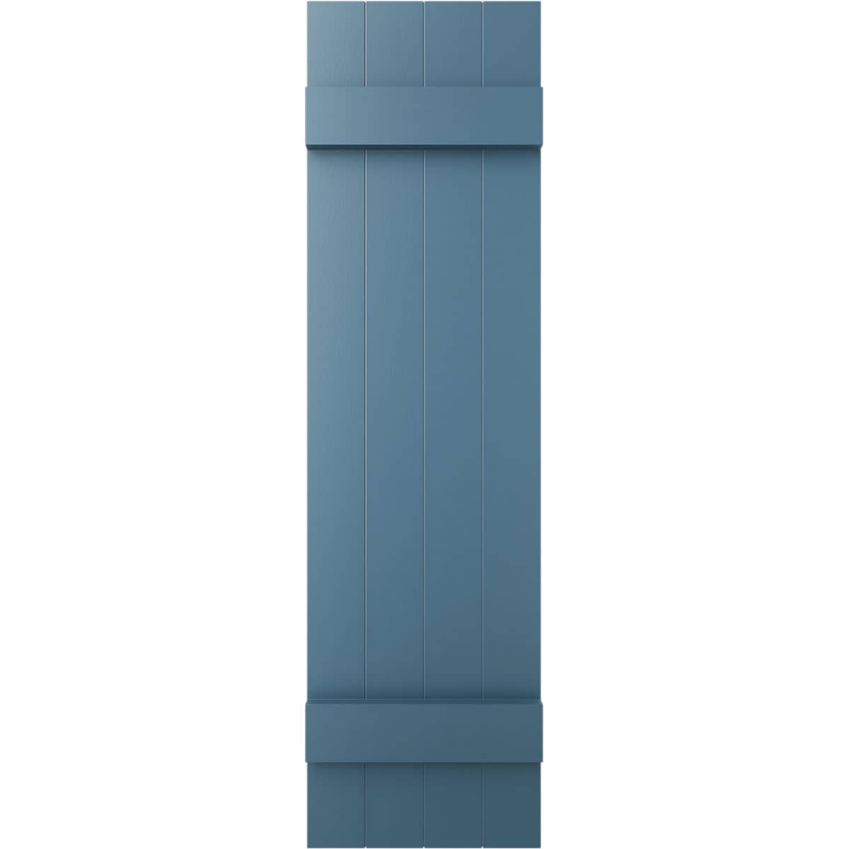 Ekena Millwork LJ4C14X07600CB 14-in W x 76-in H Classic Blue Board and batten Exterior Shutters ( 2 -Pack )