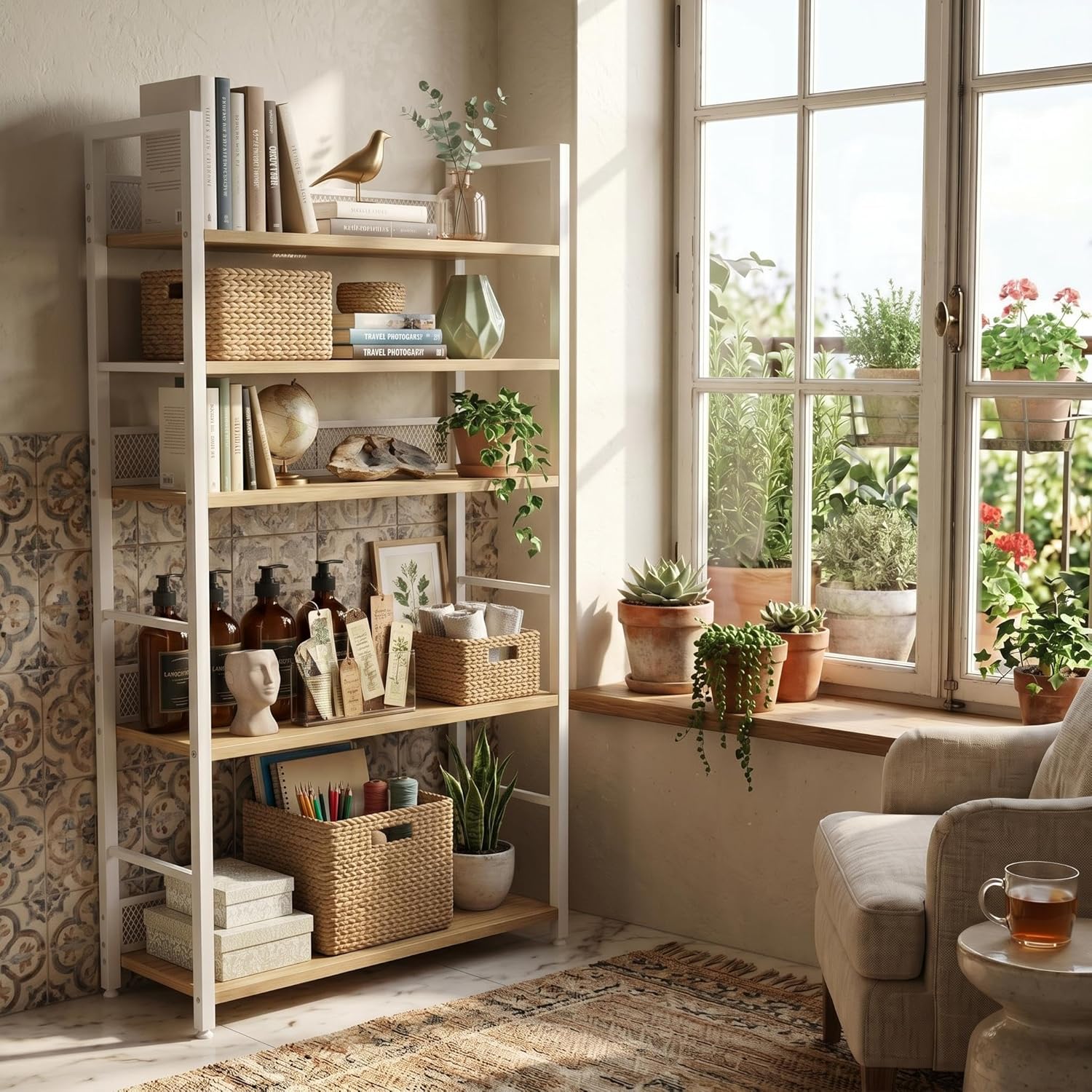 GarveeLife CLJ-SBP97W-RS918FJ Free-Standing-Shelving - View #7