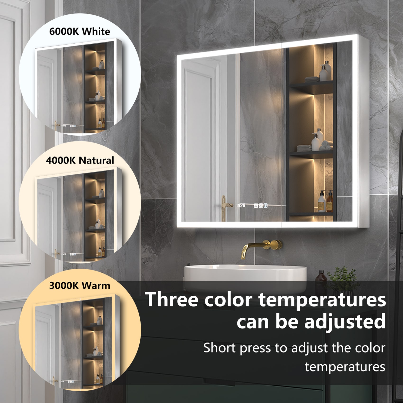 ExBrite LWSDHMC3632V5FX Bathroom-Medicine-Cabinets - View #6