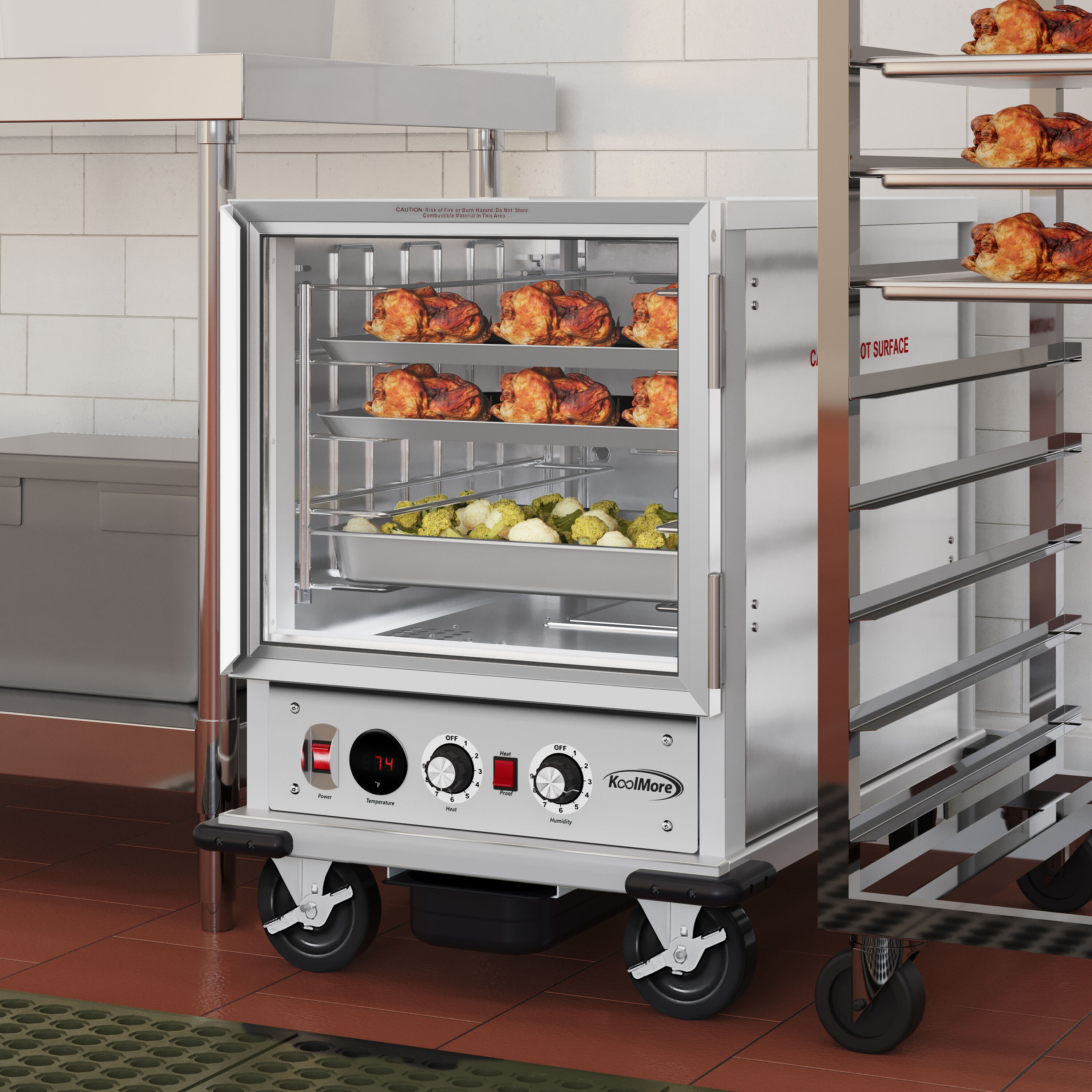 KoolMore LOW-KM-CHP12-WNGL Buffet-Servers - View #5