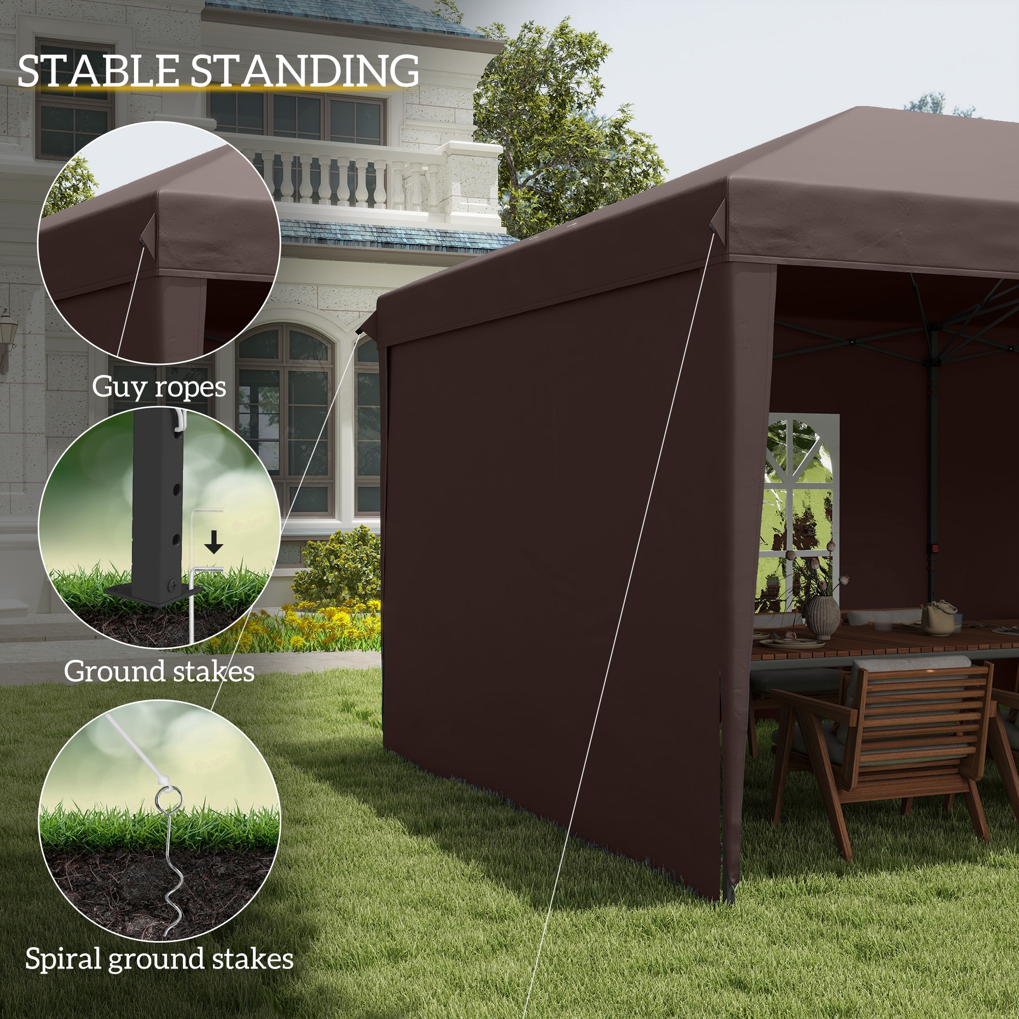 Outsunny 84C-117V01CF Wood-Resin-Gazebos - View #5