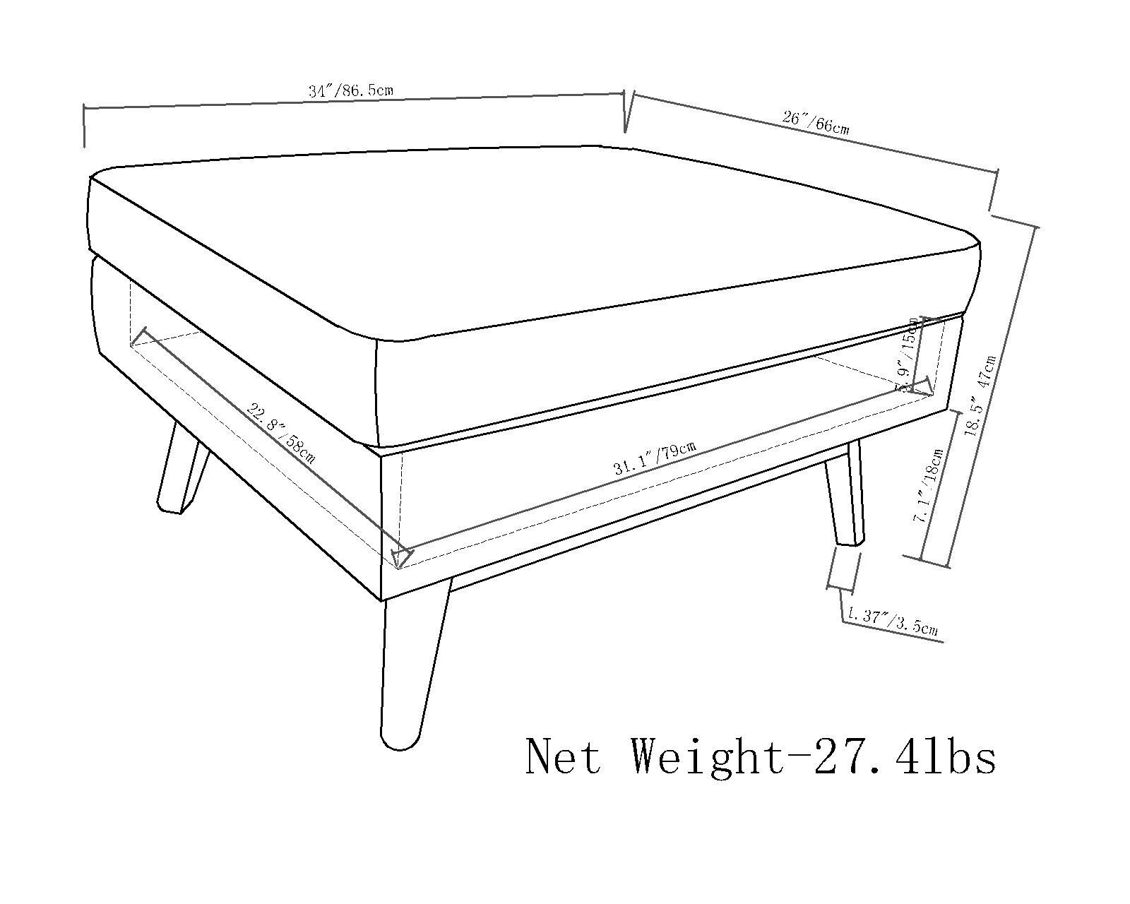 Blisstyle OTTO508 Indoor-Ottomans - View #7