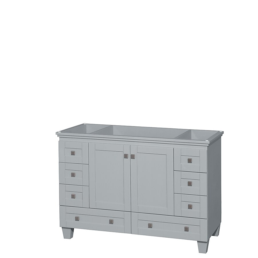Wyndham Collection Acclaim 59-in Oyster Gray Bathroom Vanity Cabinet Wyndham Collection Acclaim 59-in Oyster Gray Bathroom Vanity Cabinet