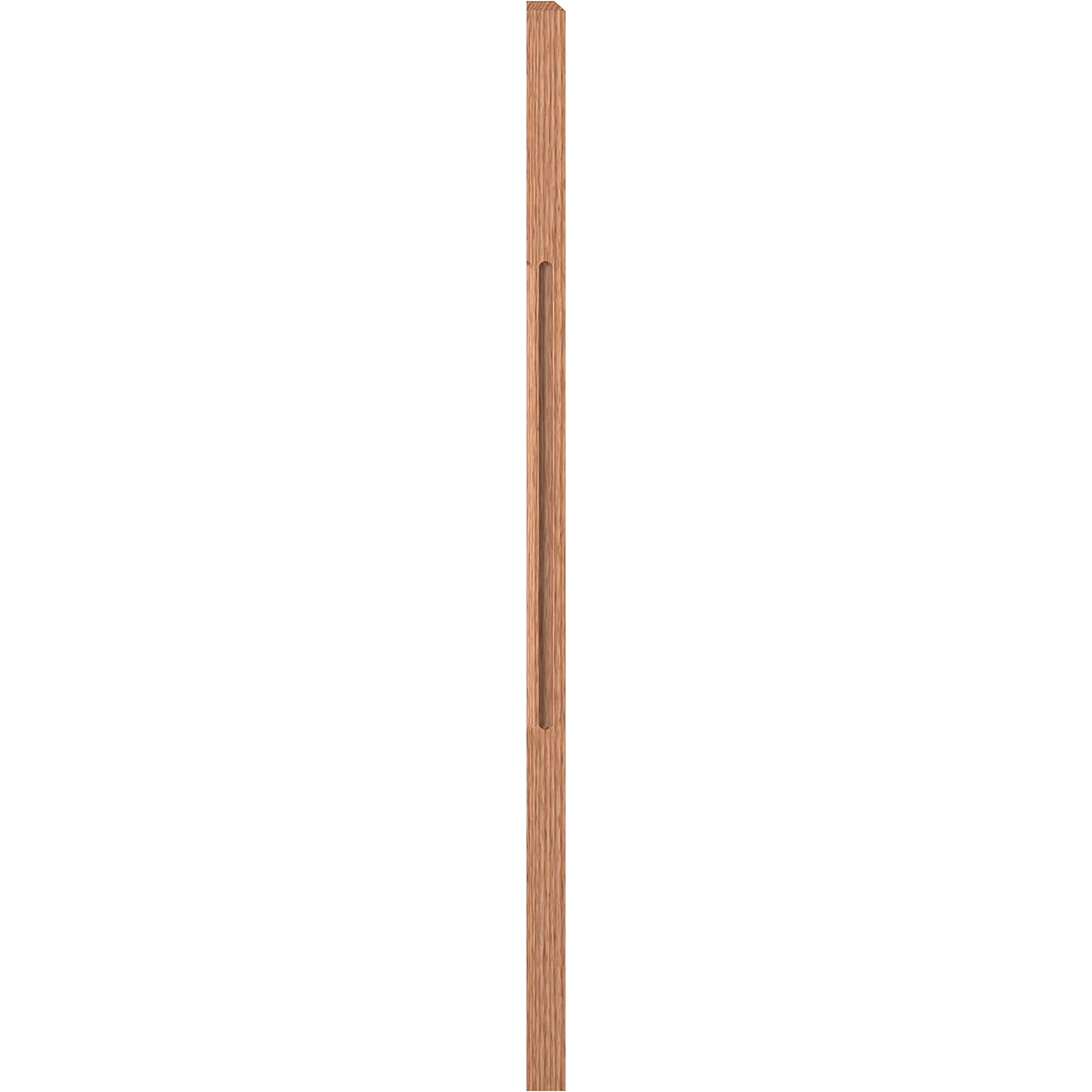 L.J. Smith Stair Systems LJF-4000 1-2-O 3.5-in x 48-in Unfinished Red oak Stair Newel Post