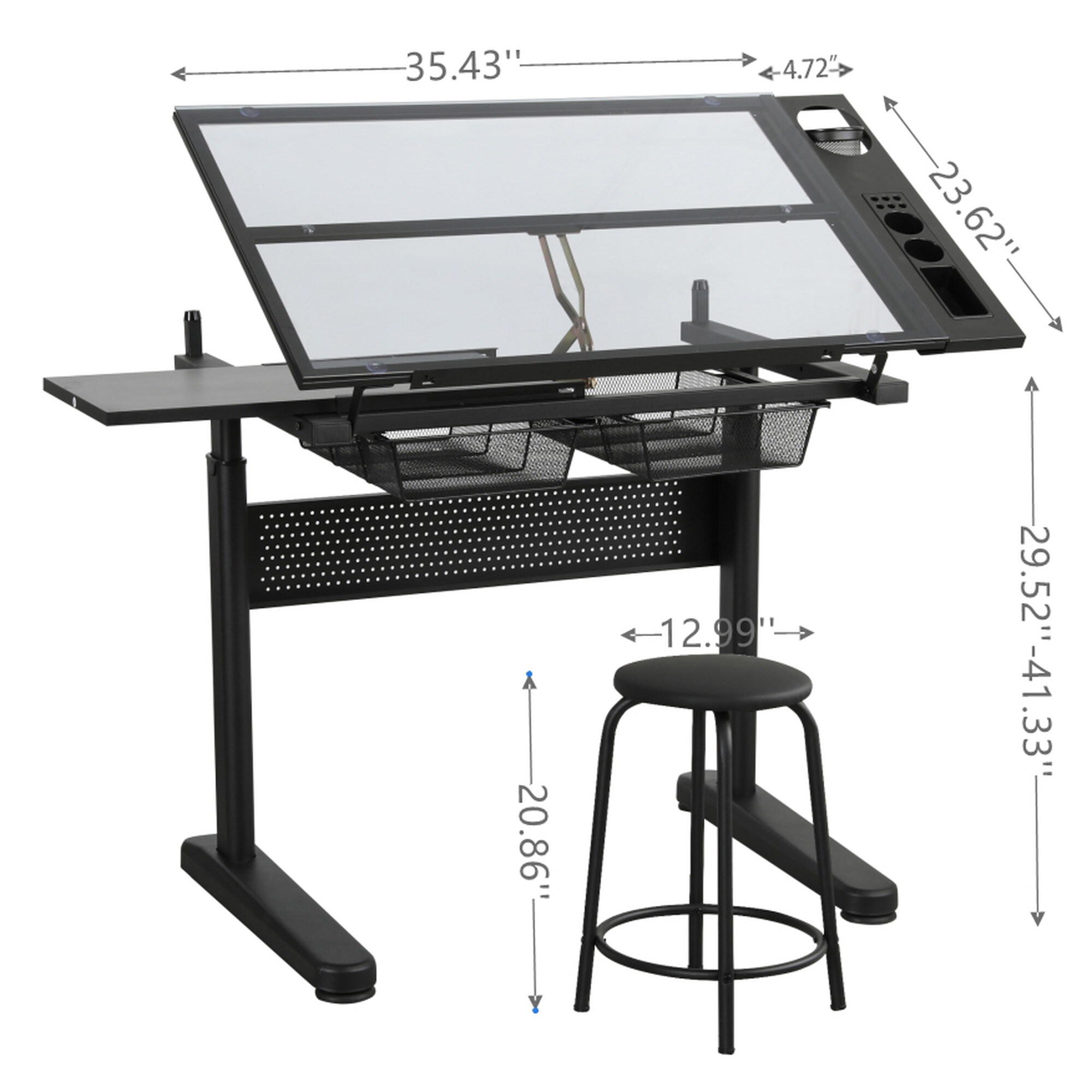 HyperDrop Cart W-W347P168174 desks - View #2