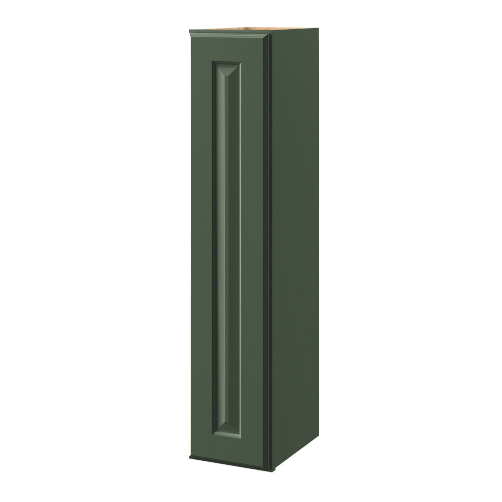 allen + roth 90MT Marston 9-in W x 42-in H x 12-in D Sage Wall Fully assembled Cabinet Raised Panel