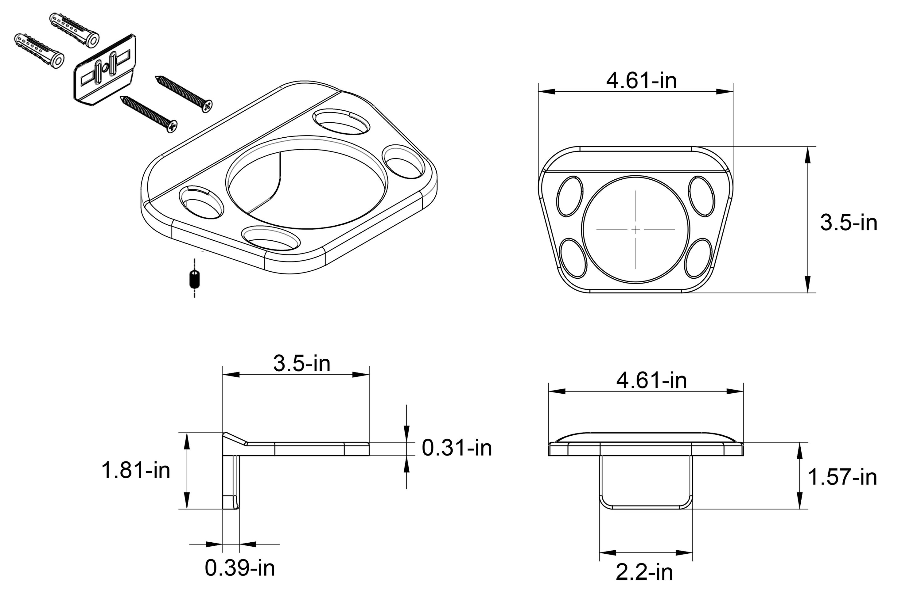 Project Source FSI STBH CROM Toothbrush-Holders-And-Tumblers - View #8