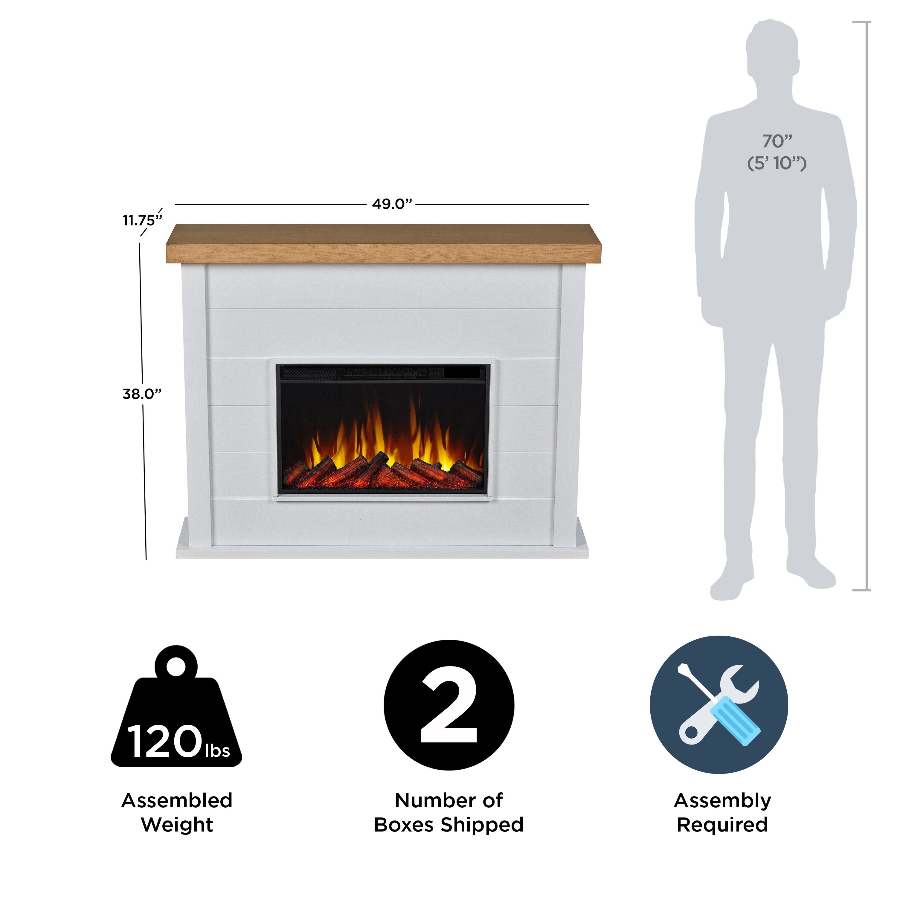 Real Flame 13056E-WHT Electric-Fireplaces - View #16