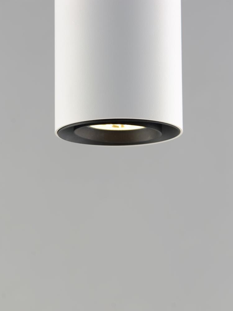 Dwell Mini White Aluminum LED Pendant with Adjustable Light Direction