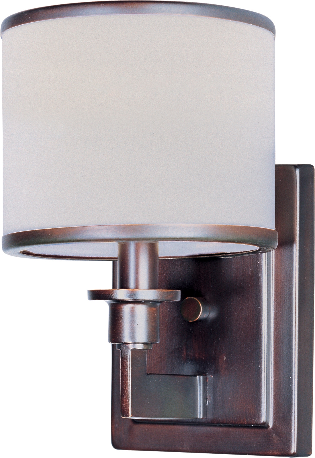 Oil Rubbed Bronze Dimmable Fabric Shade Wall Sconce