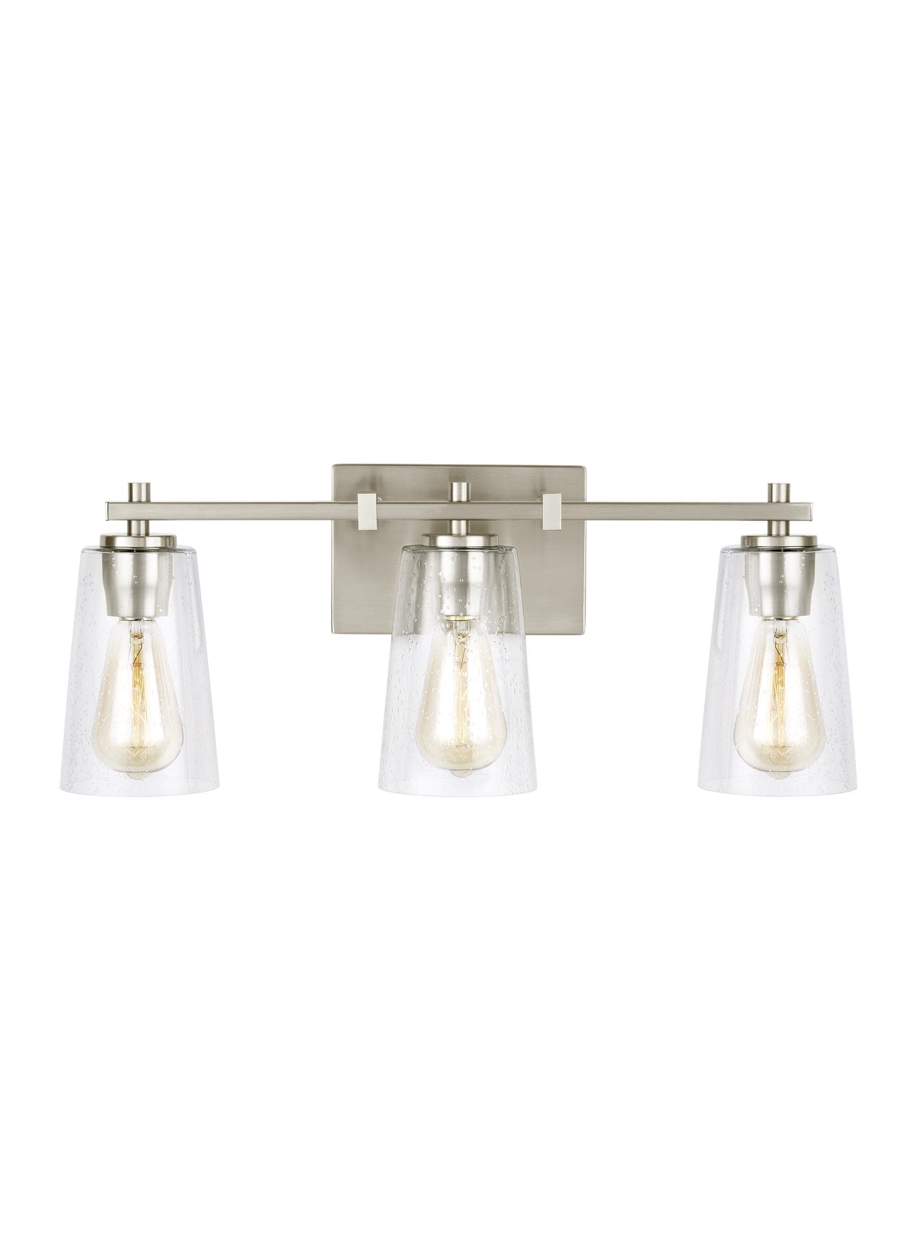 mercer white glass vanity light