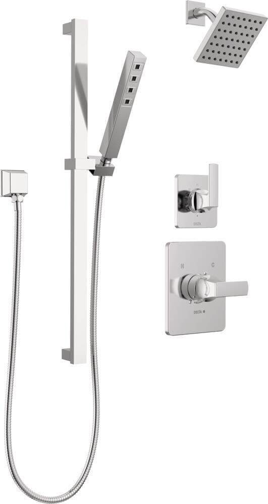 Delta  Velum Chrome 3-Setting Custom Shower with Shower Faucet, Hand Shower and Diverter