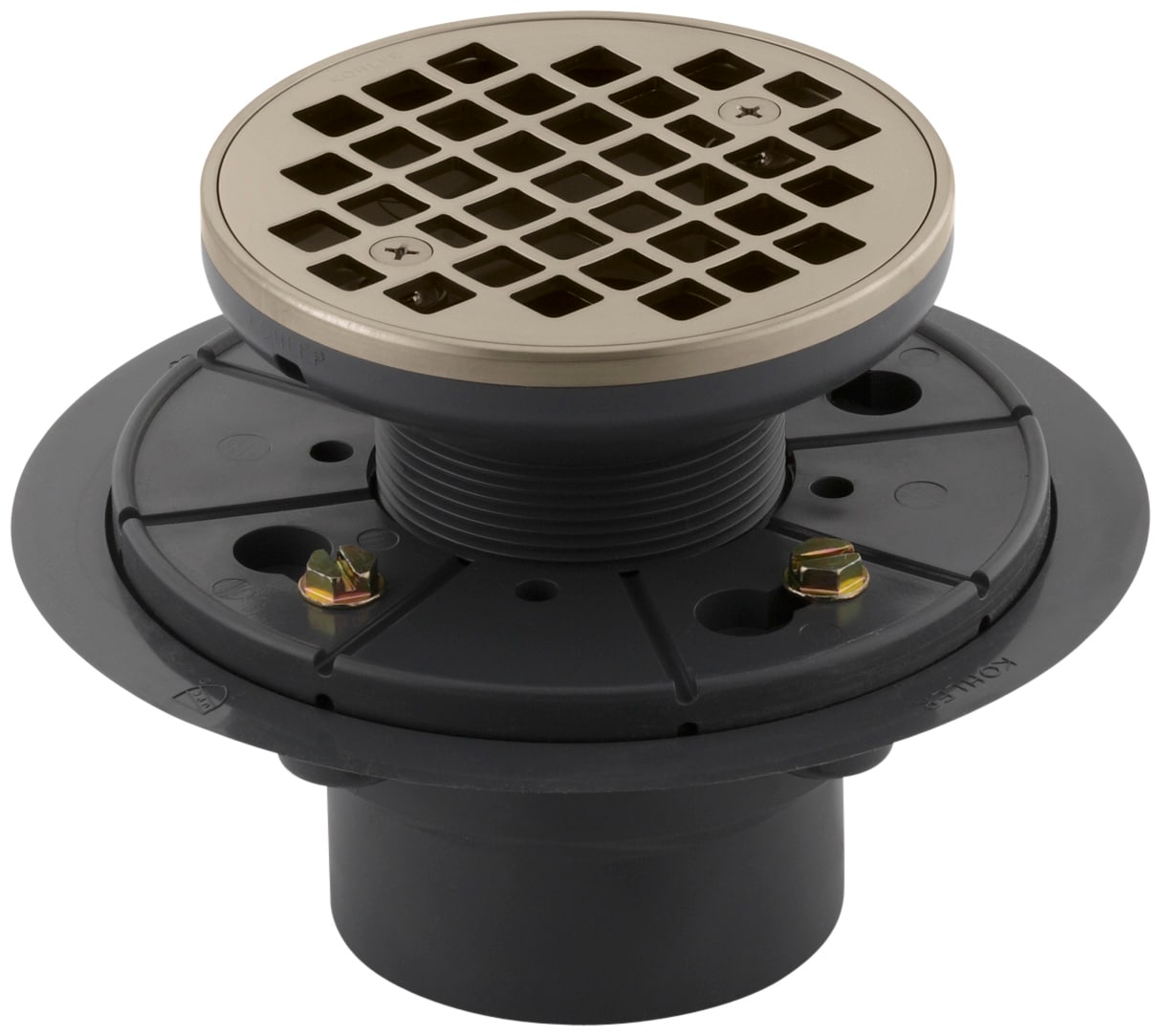 KOHLER 9135-BV Round Design Tile-In Shower Drain, Vibrant Brushed Bronze
