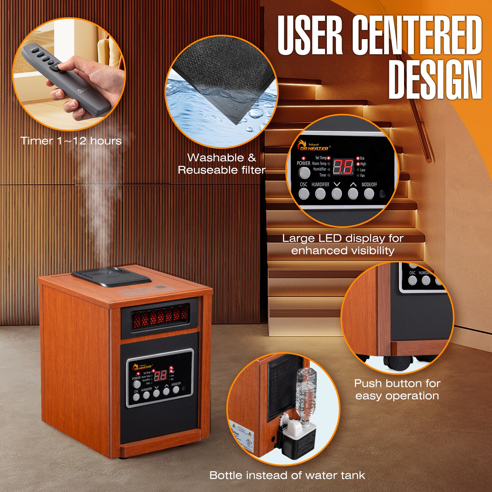 Dr. Infrared Heater DR-998 Portable-Electric-Heat - View #6