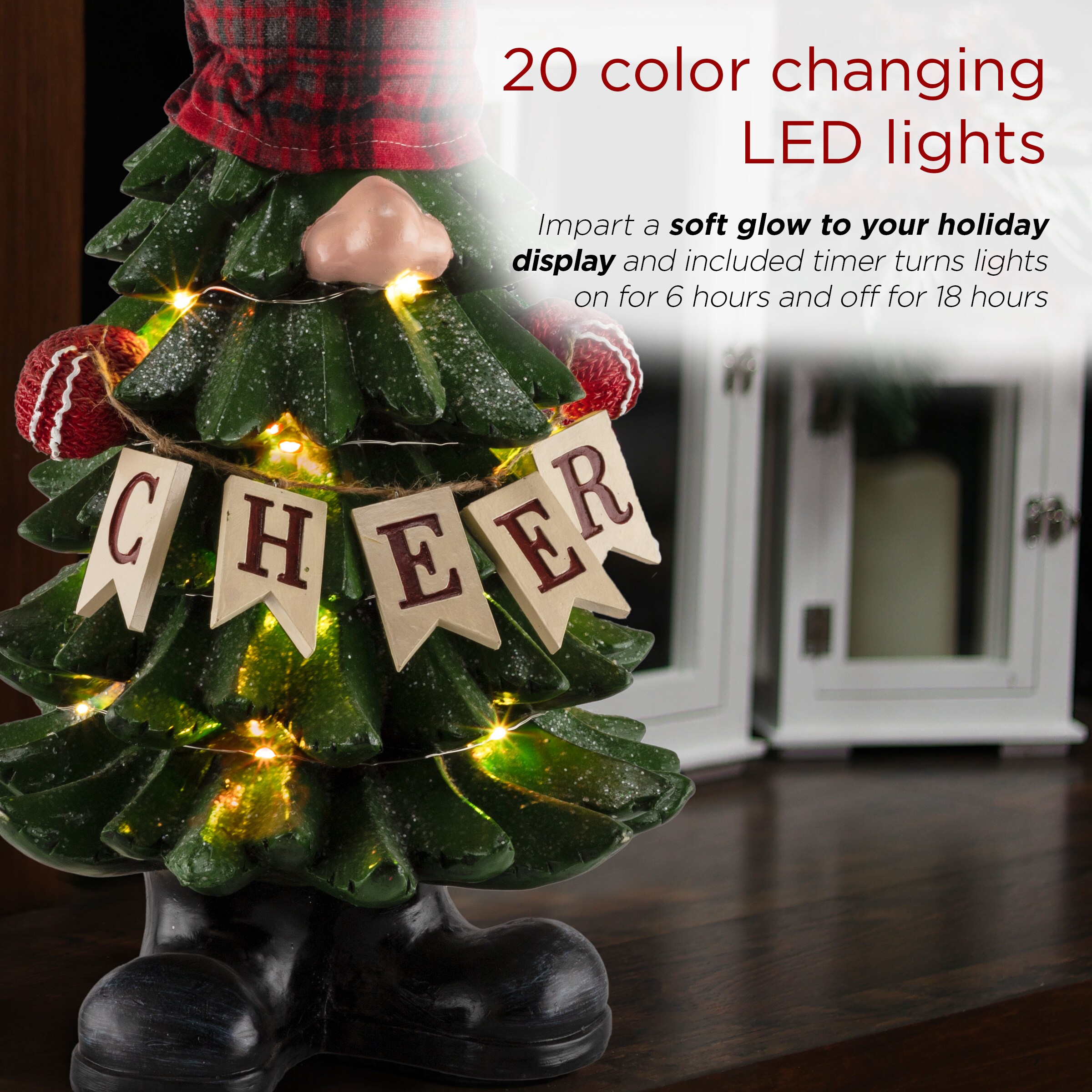 Alpine Corporation WQA1538CC Table-Christmas-Decorations - View #5