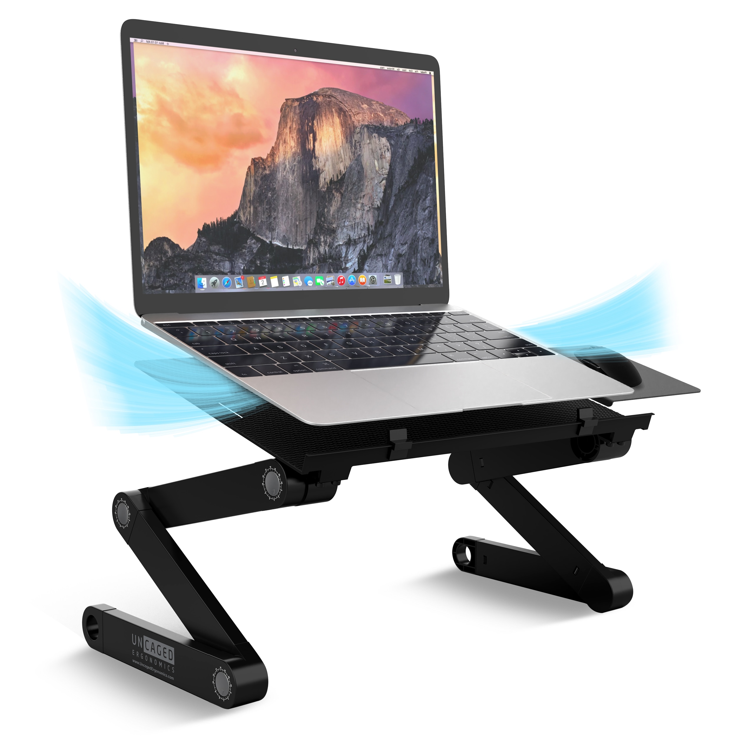 Uncaged Ergonomics WEBLS-B Worker Best Laptop Stand Lap Desk