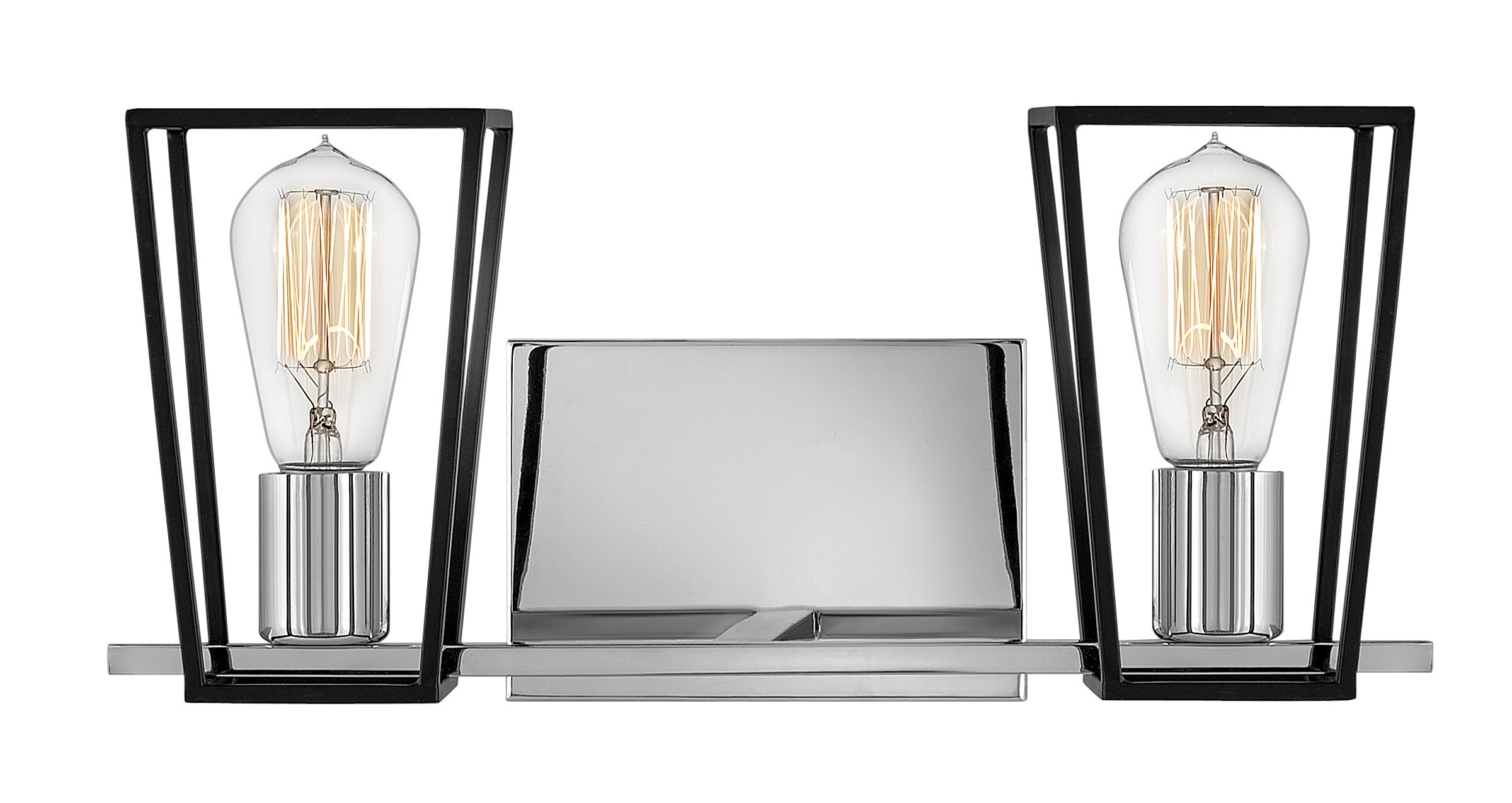 Filmore 16'' Chrome Industrial 2-Light Bath Vanity