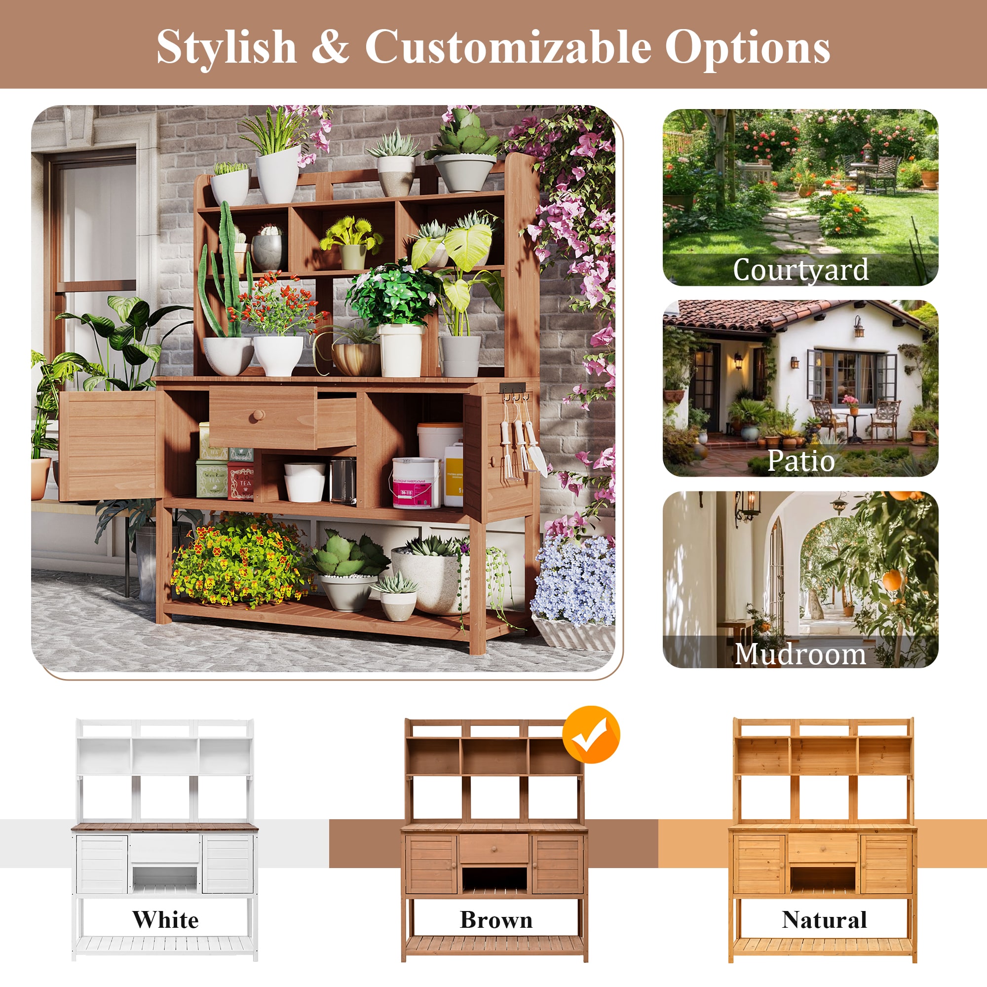 Kahomvis G243-QP717-04 Potting-Benches - View #7