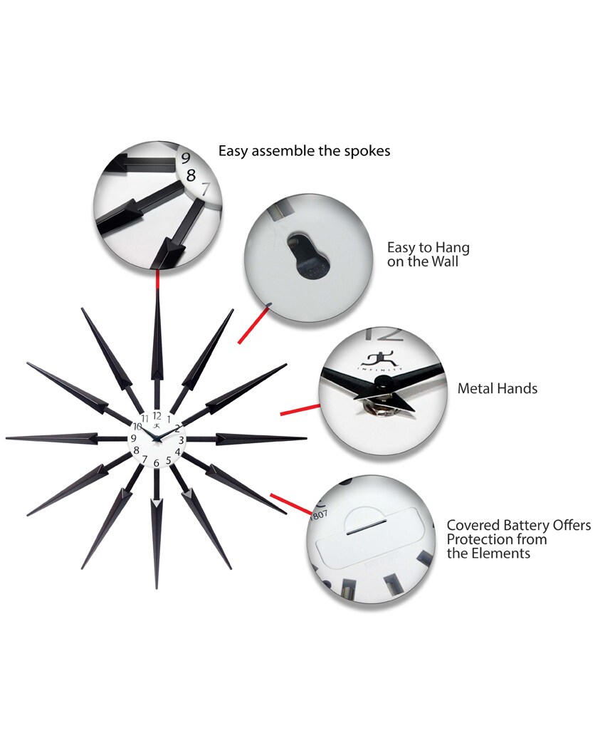 Infinity Instruments 15555AW Indoor-Outdoor-Clocks - View #4
