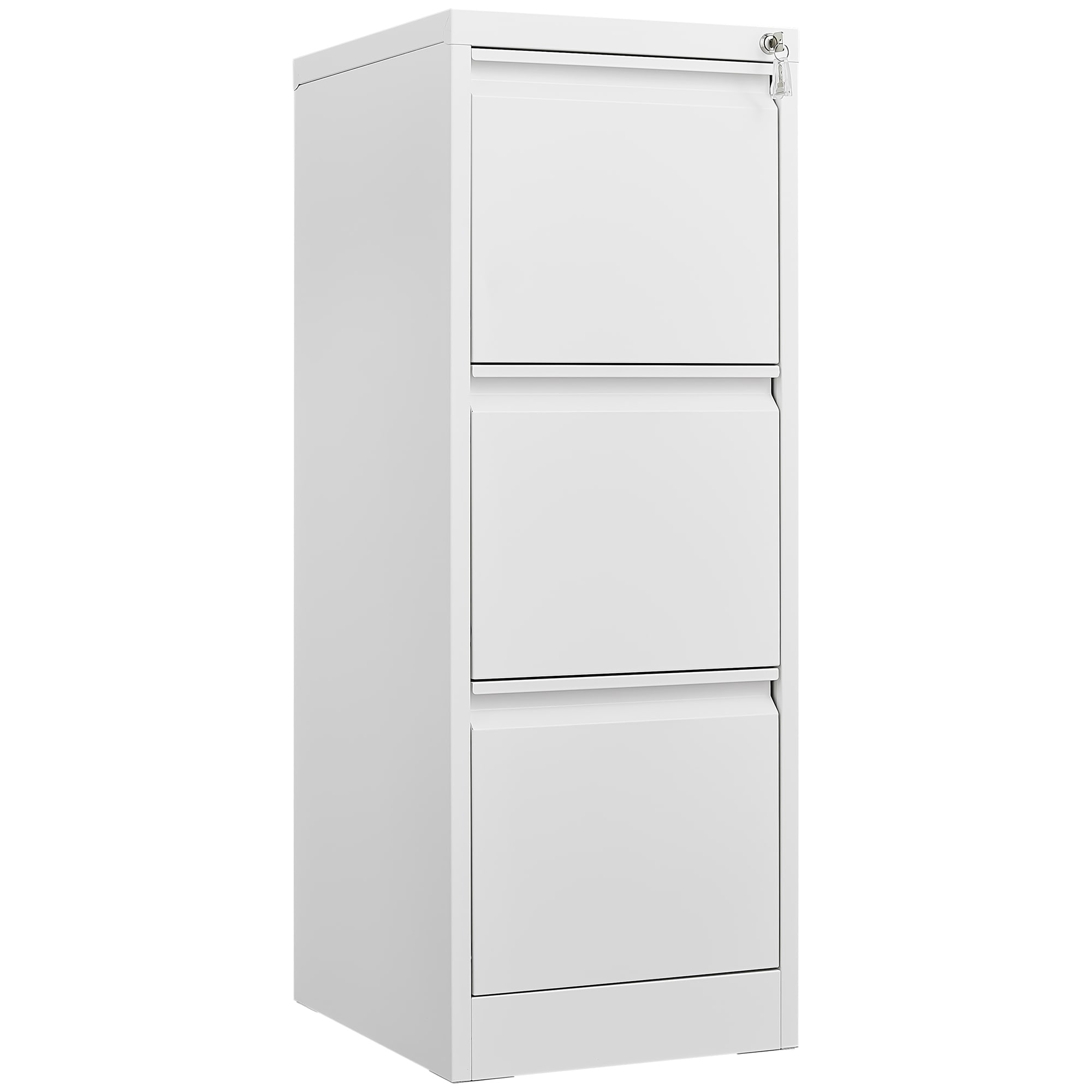 Flynama L-P173371 White 3 -Drawer 14.76-in File Cabinet