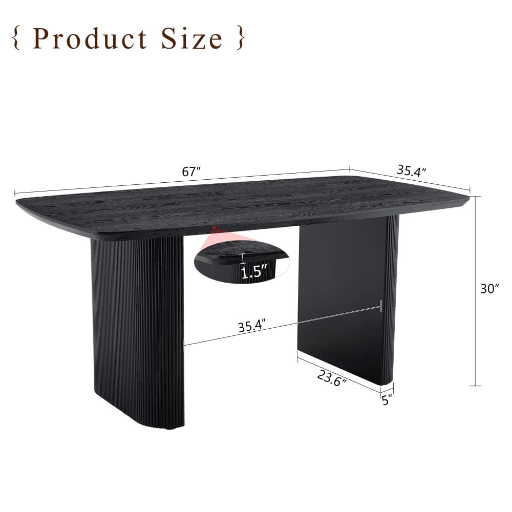 Coolbibila VIENNA-TABLE-BLACK Dining-Tables - View #3