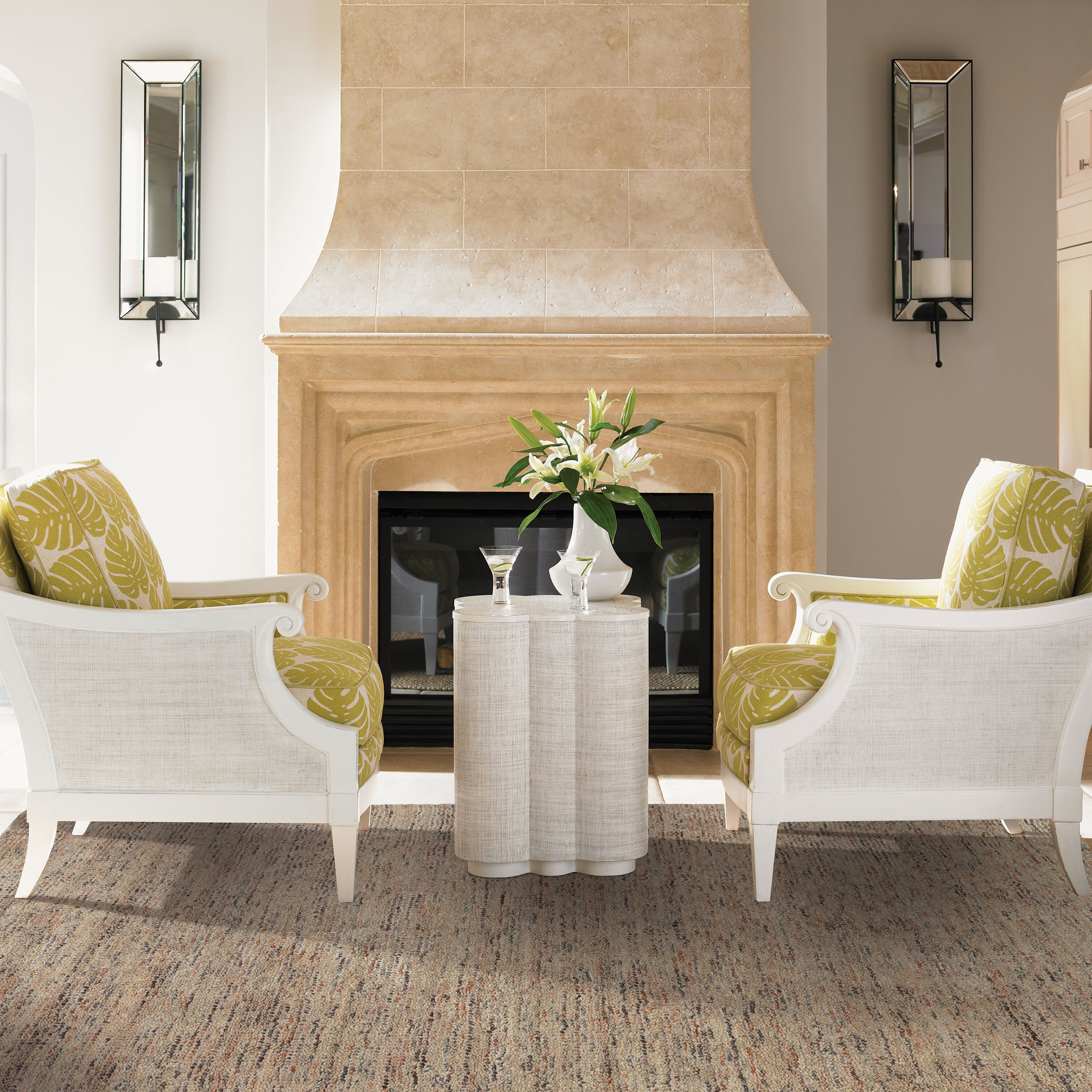 Archer Lane 459LUCE075L Crossley 5 x 8 (ft) Tufted Wool Taupe Rectangular Indoor Solid Bohemian/Eclectic Area rug