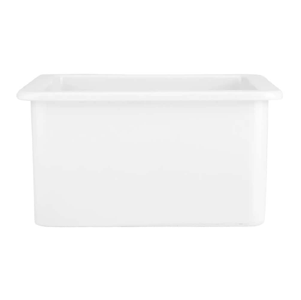 Signature Hardware Derin Undermount 32-in x 19-in White Fireclay Single ...