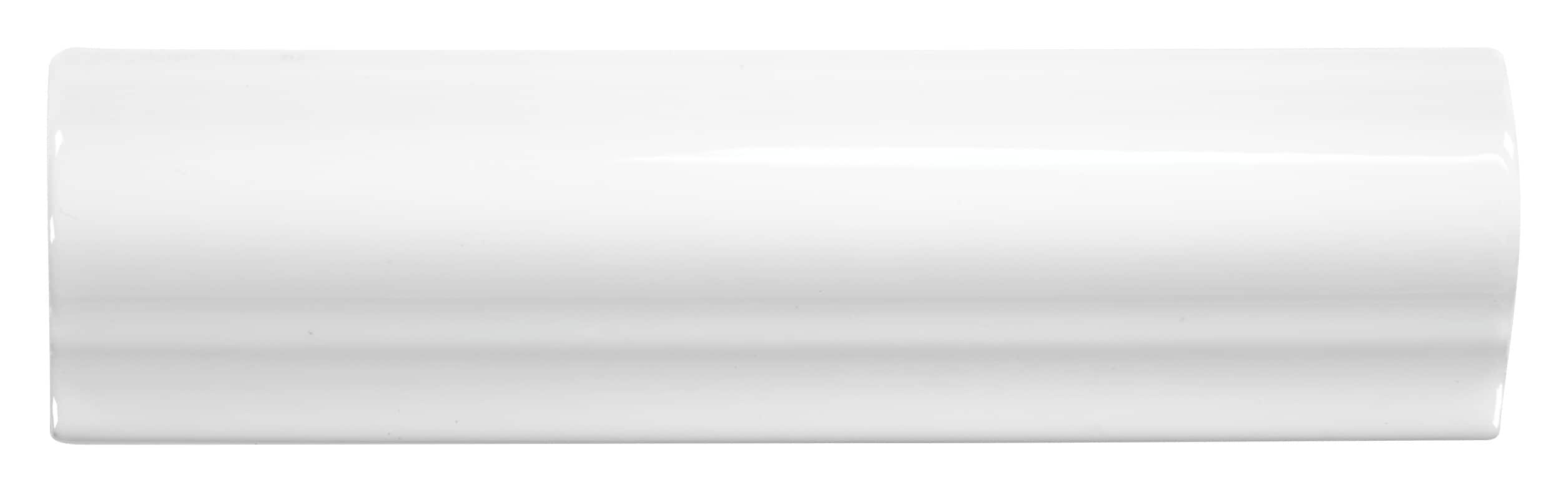 American Olean SL1026CRCC1P2 Starting Line White Gloss 2-in x 6-in Ceramic Chair Rail Tile (0.08-sq. ft/ Piece)
