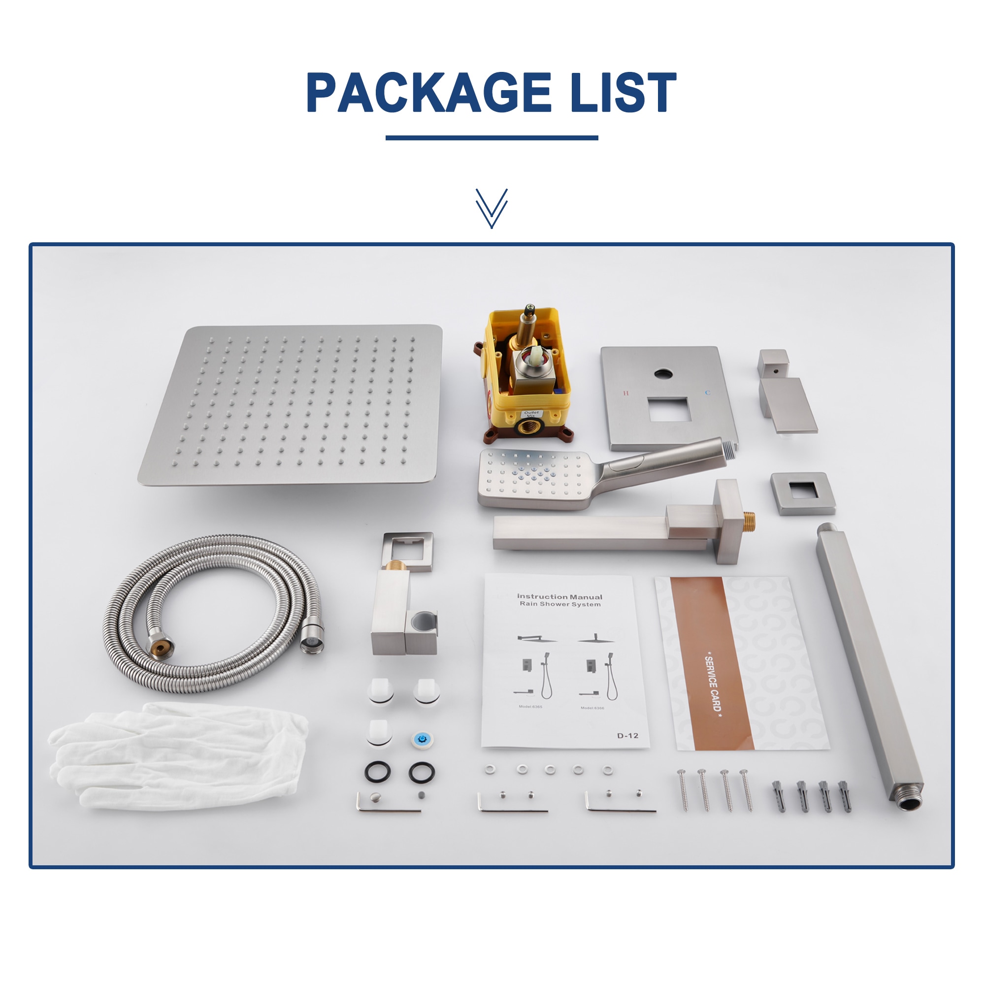 GZMR MR-EB-C-3-12-MB Showerhead-Bar-Panels - View #10