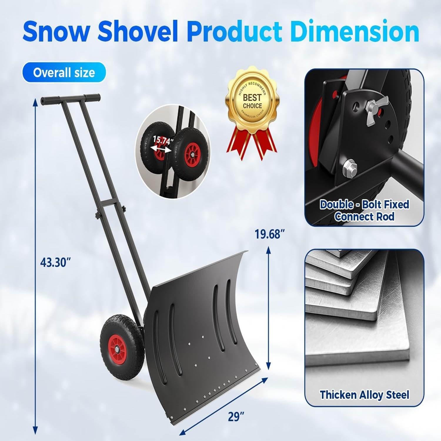 IdealHouse WEHHZ-H6676TXWCJQV Snow-Shovels - View #6