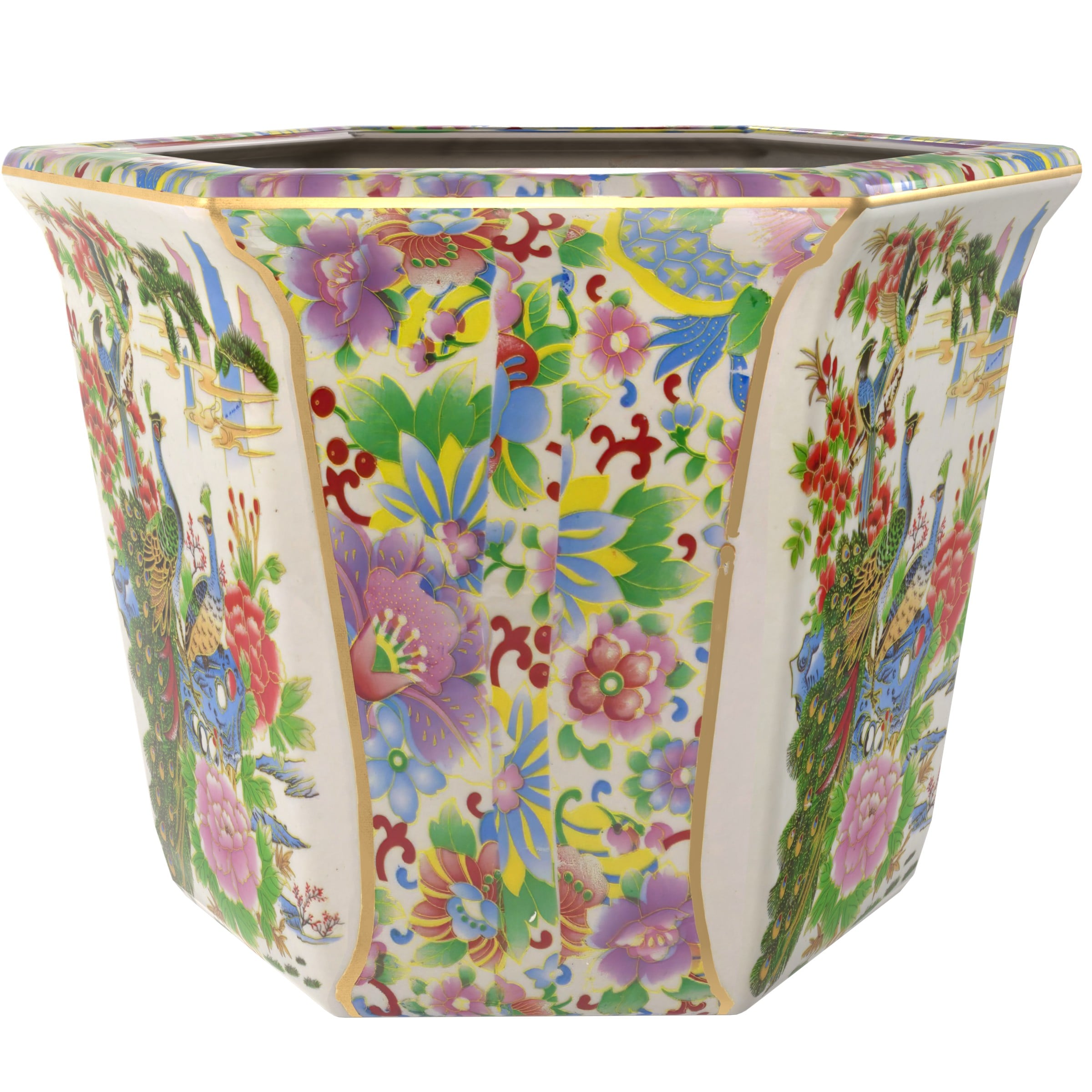 Oriental Furniture BW-FLOWER-GDN1 Planter-Window-Box - View #2