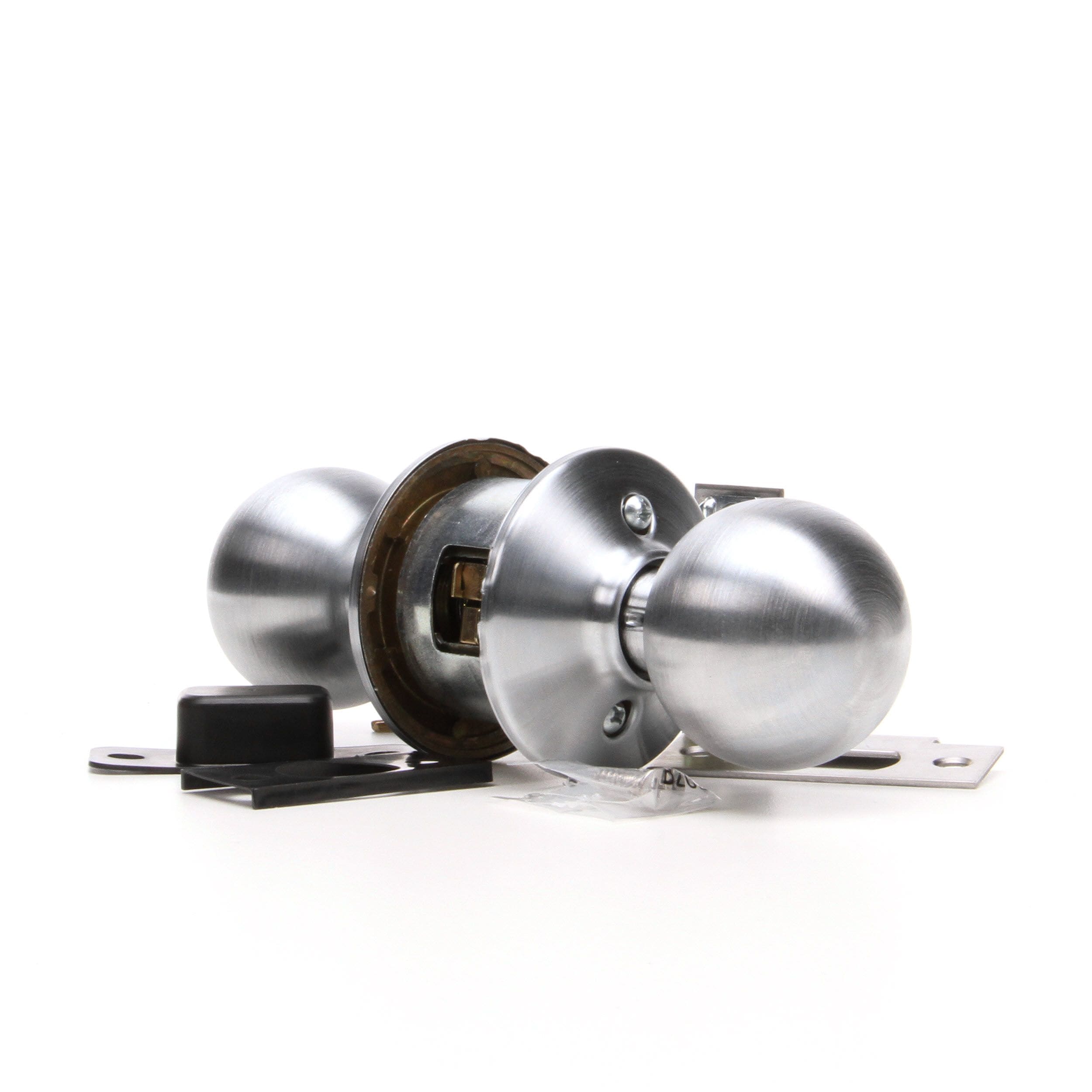 Orbit Satin Chrome Light Commercial Storeroom Door Knob