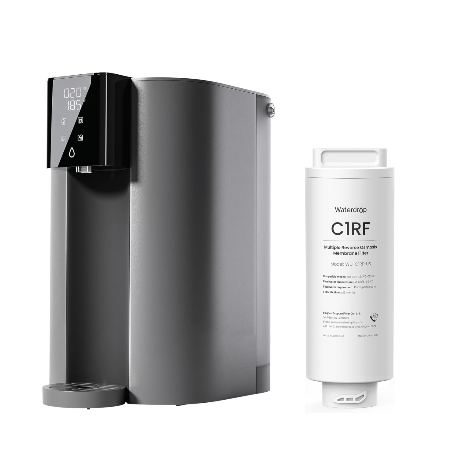 Waterdrop B-WD-C1H-NRF Reverse Osmosis System 5-stage Multi-method Reverse Osmosis Filtration System