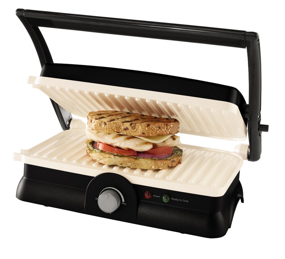 Dodelijk Lionel Green Street energie Oster 11-in L x 6.5-in W Non-Stick Panini Grill at Lowes.com