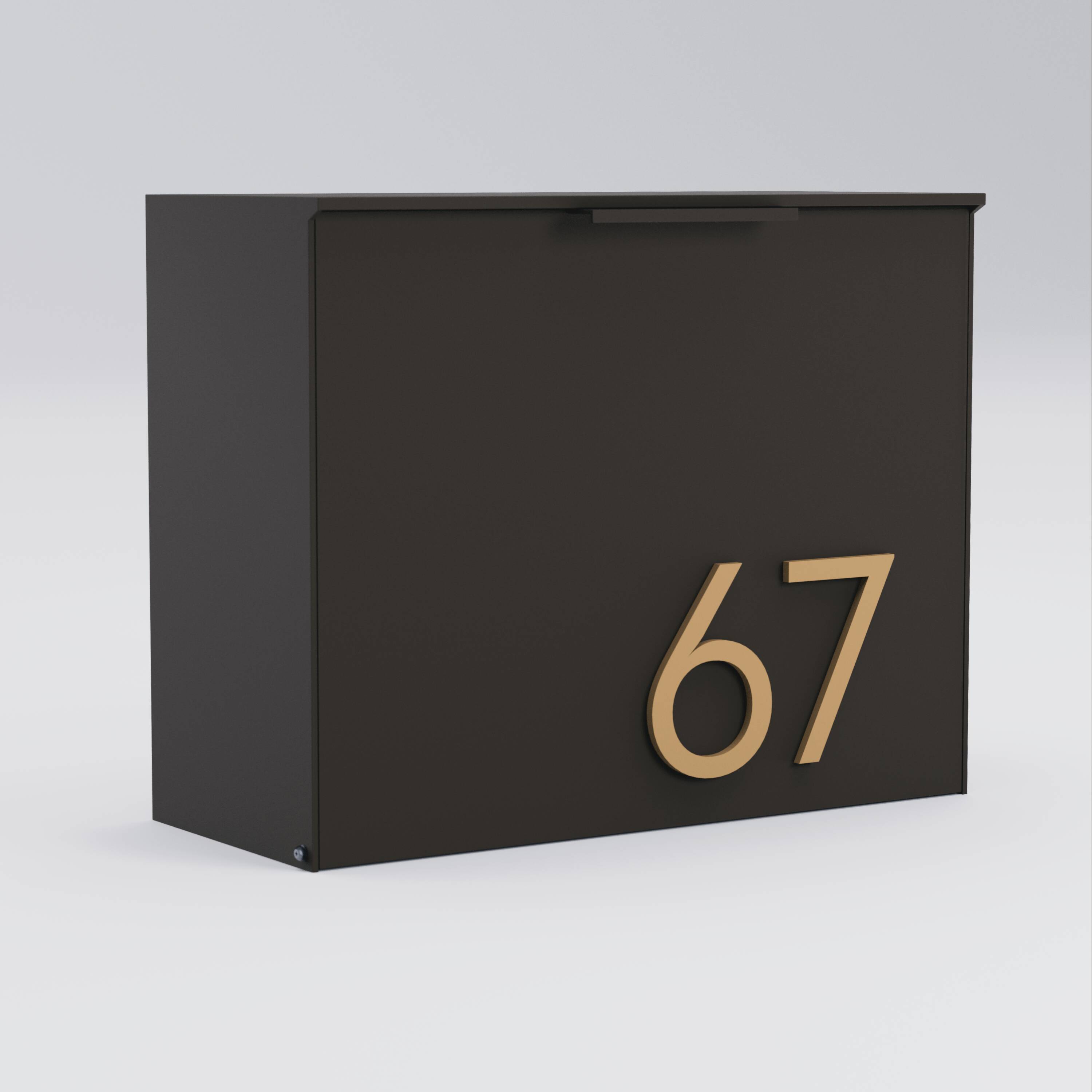 Post & Porch CUBBY-BROWN mailboxes - View #2