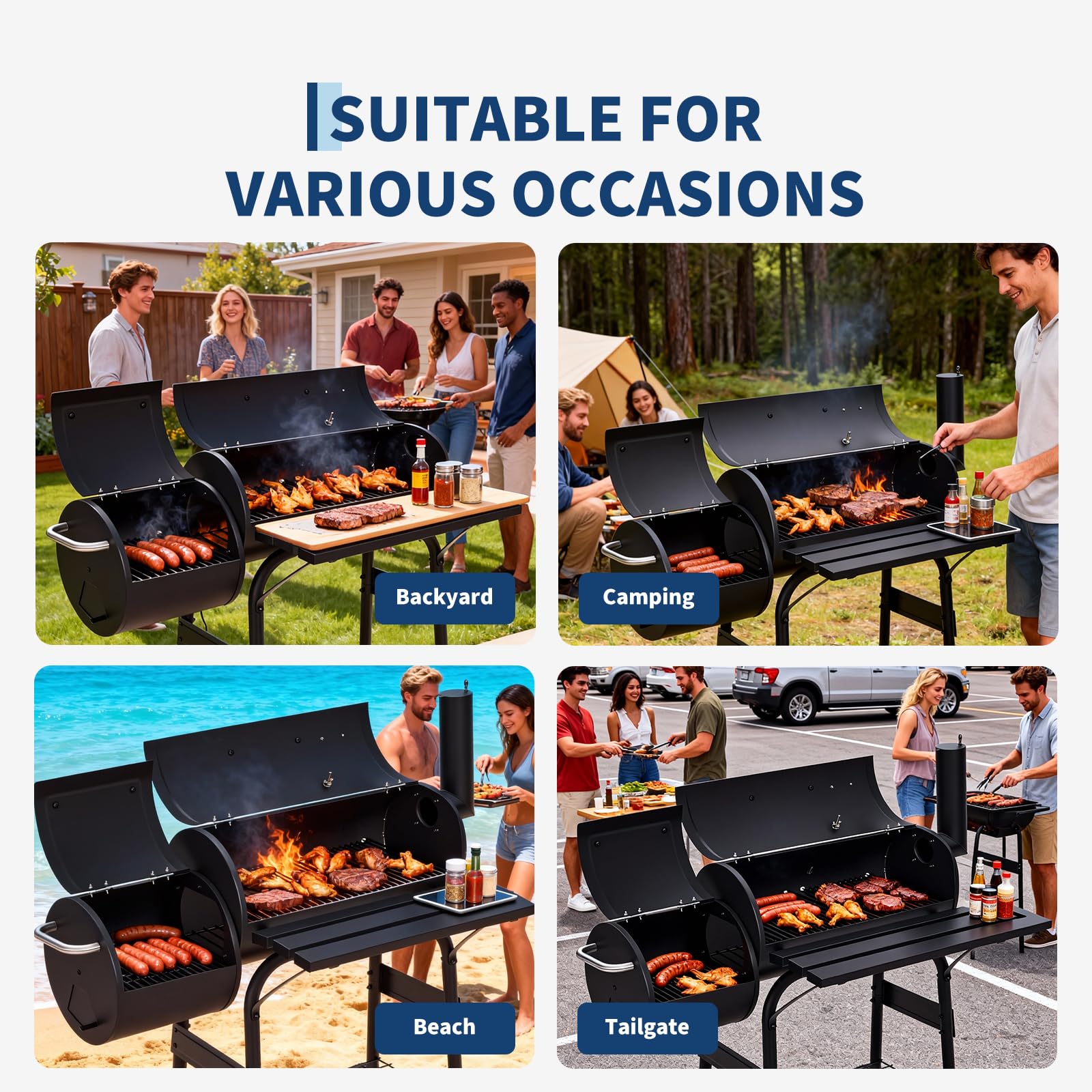 GarveeLife BVY-TX4SMO Charcoal-Grills - View #7