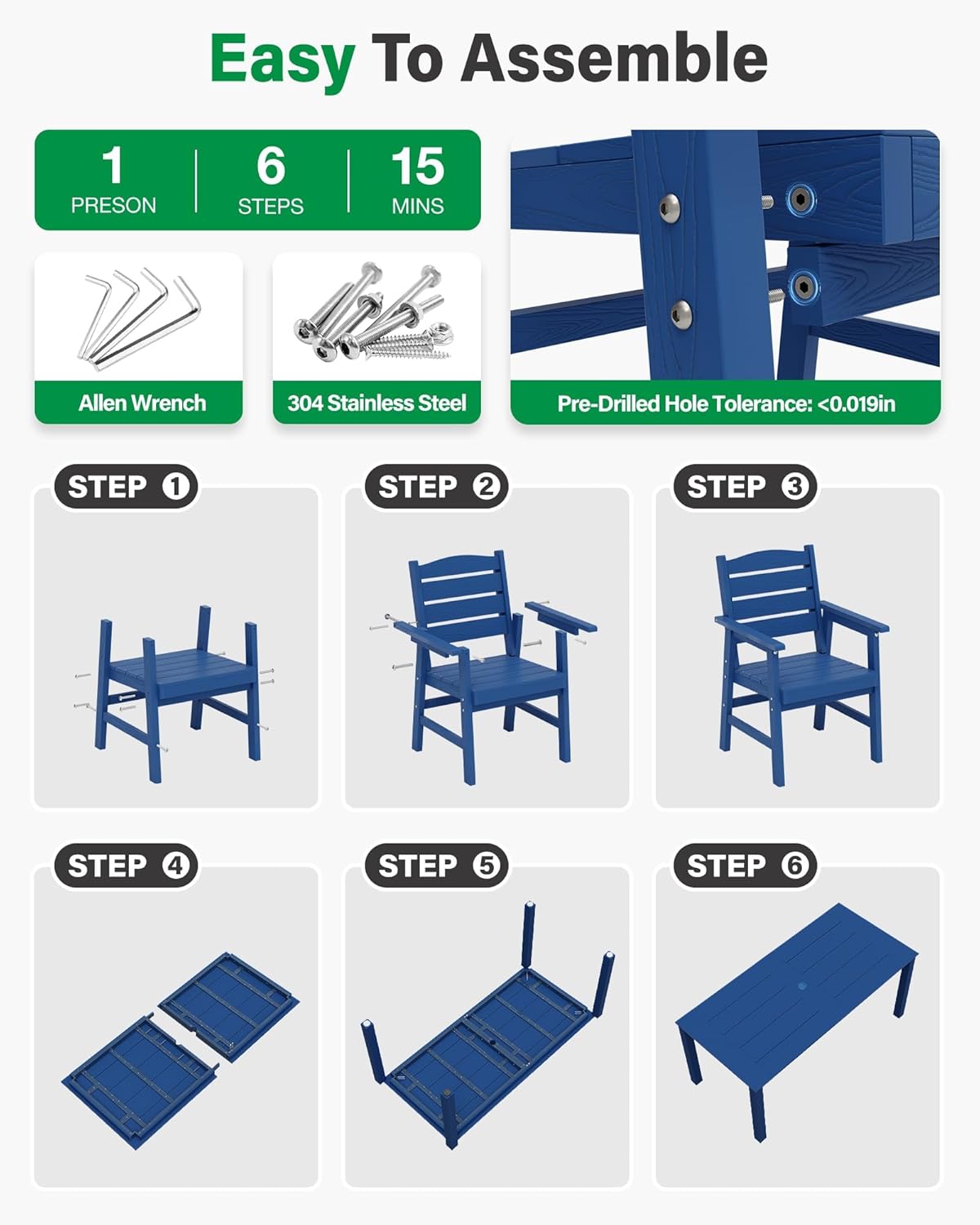 YEFU LSZY5625 Patio-Dining-Sets - View #7